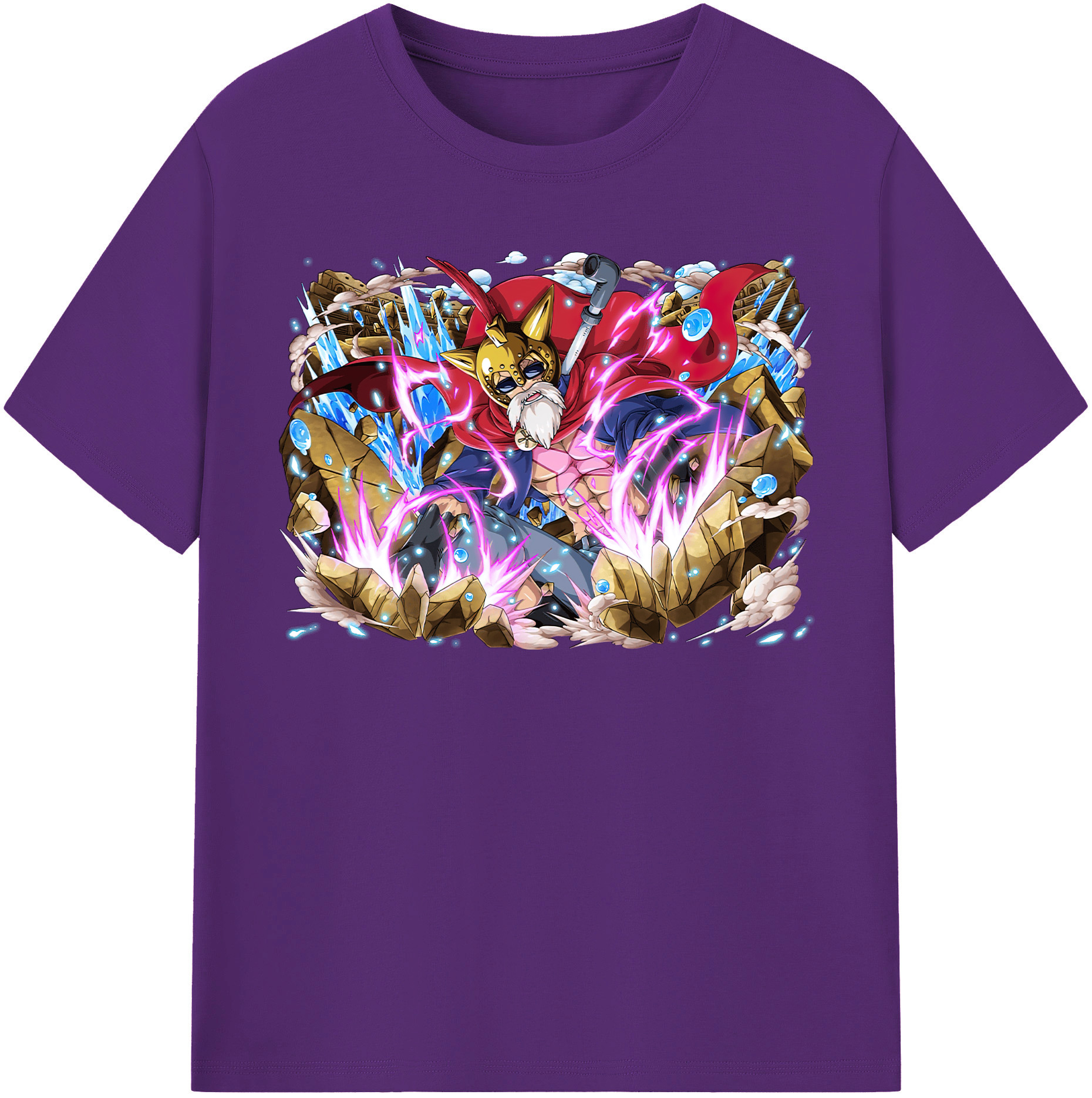 ワンピース モンキー・D・ルフィ ONE PIECE Monkey D. Luffy 綿100％半袖Tシャツ（フロントプリント）