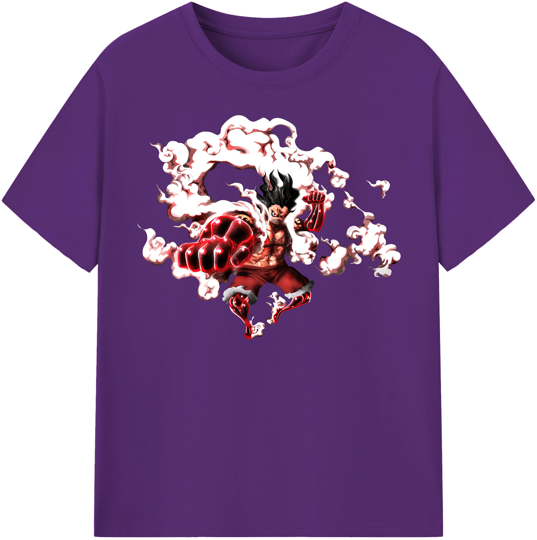 ワンピース モンキー・D・ルフィ ONE PIECE Monkey D. Luffy 綿100％半袖Tシャツ（フロントプリント）