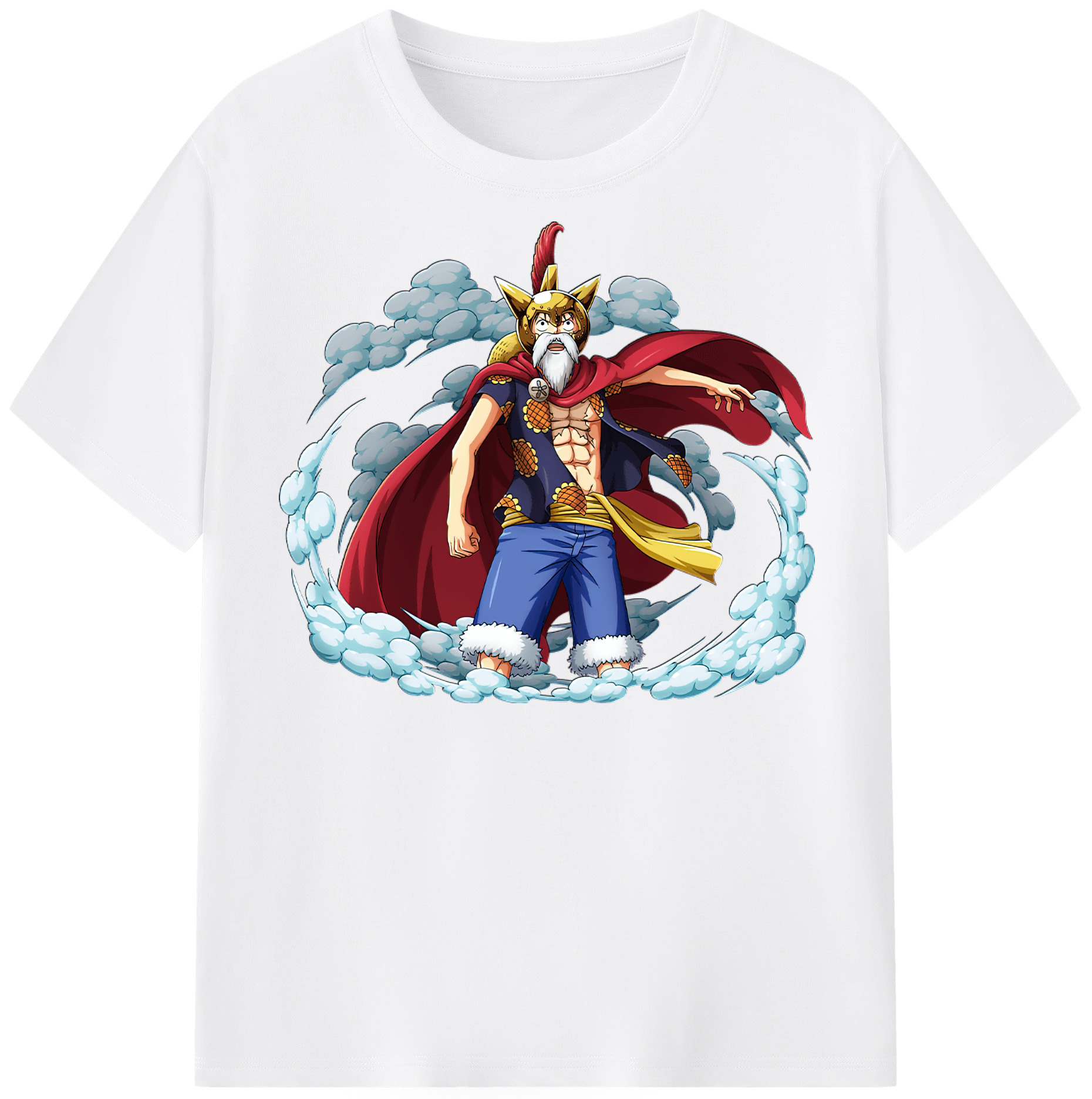 ワンピース モンキー・D・ルフィ ONE PIECE Monkey D. Luffy 綿100％半袖Tシャツ（フロントプリント）
