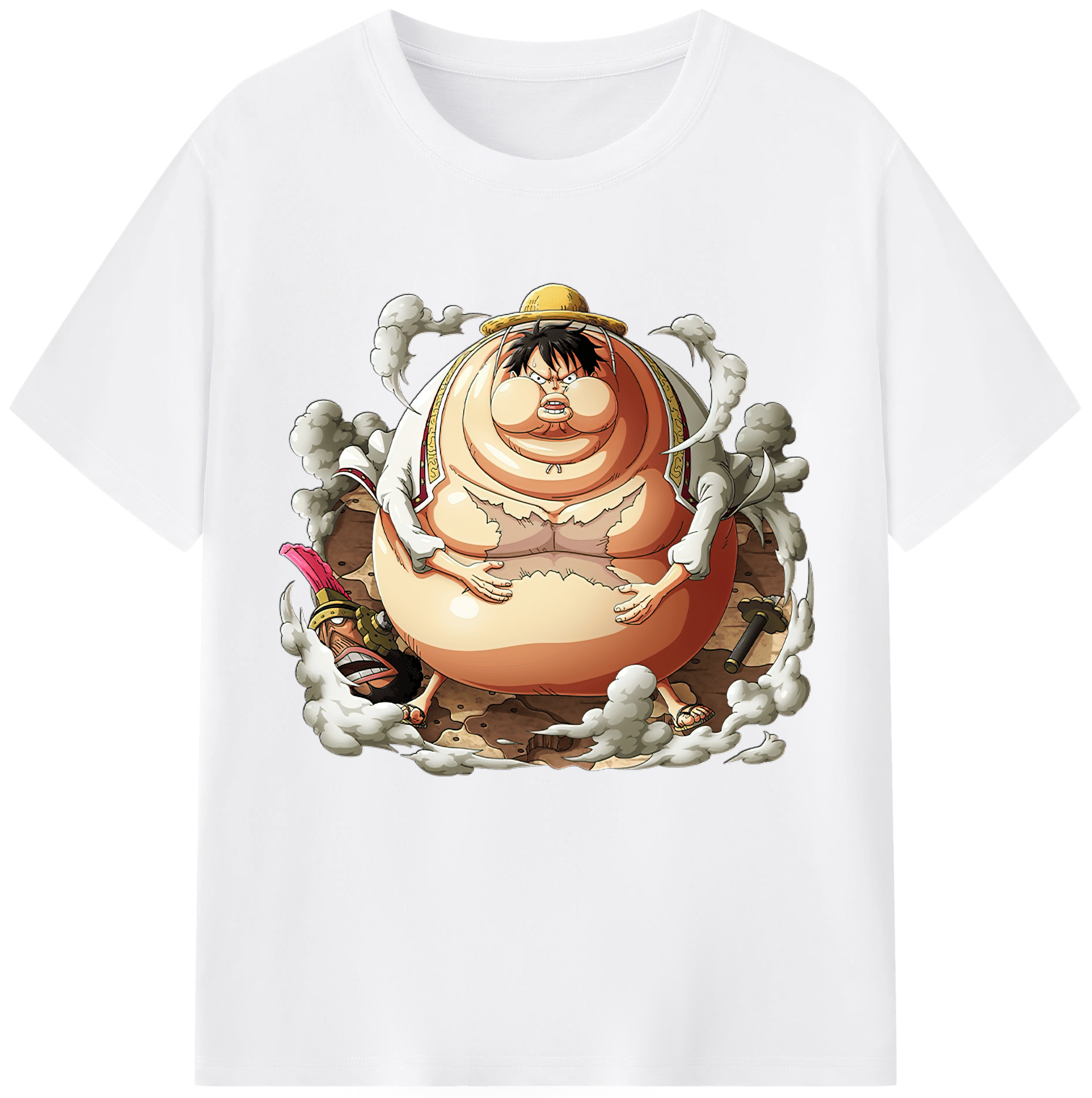 ワンピース モンキー・D・ルフィ ONE PIECE Monkey D. Luffy 綿100％半袖Tシャツ（フロントプリント）