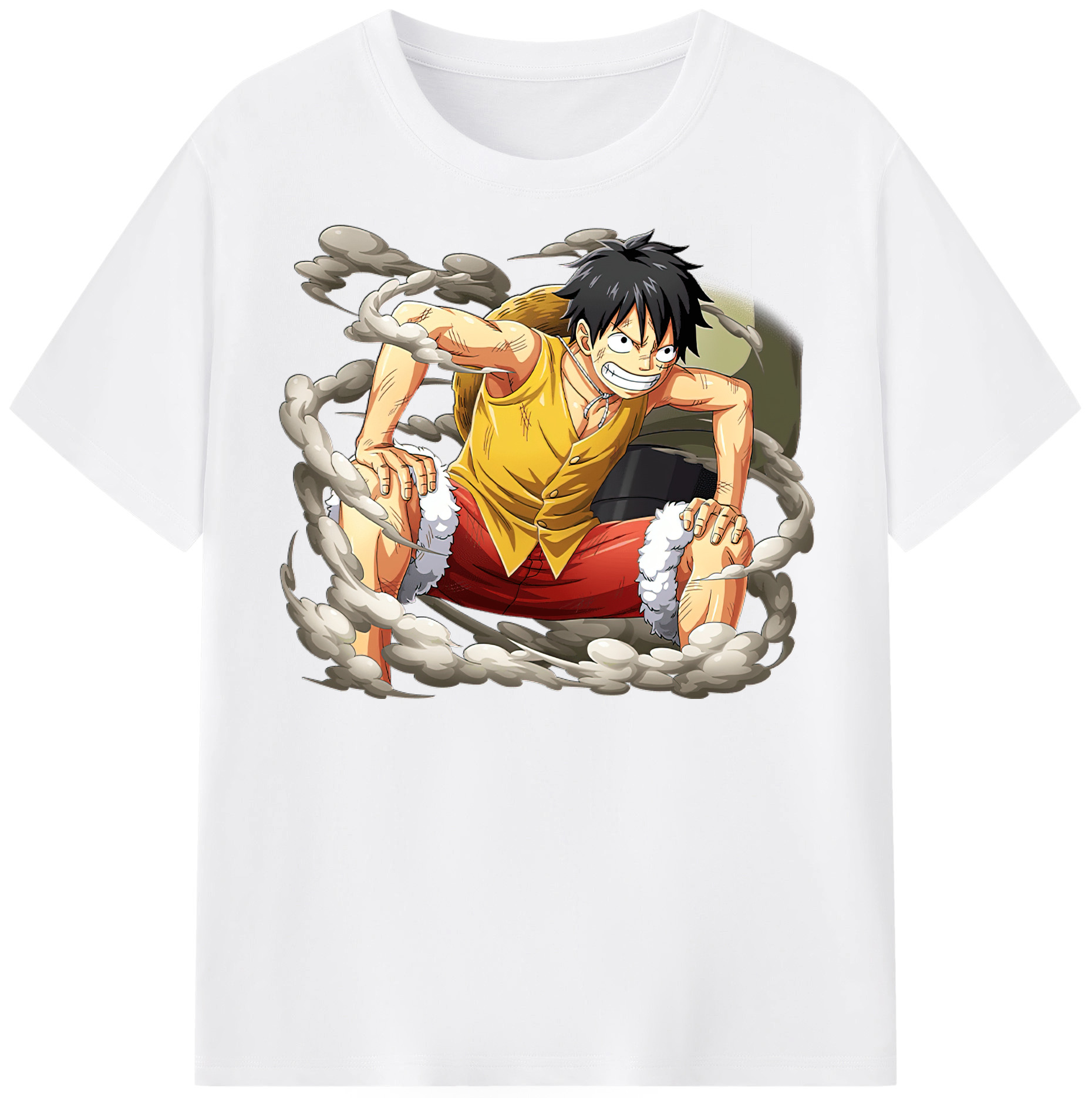 ワンピース モンキー・D・ルフィ ONE PIECE Monkey D. Luffy 綿100％半袖Tシャツ（フロントプリント）