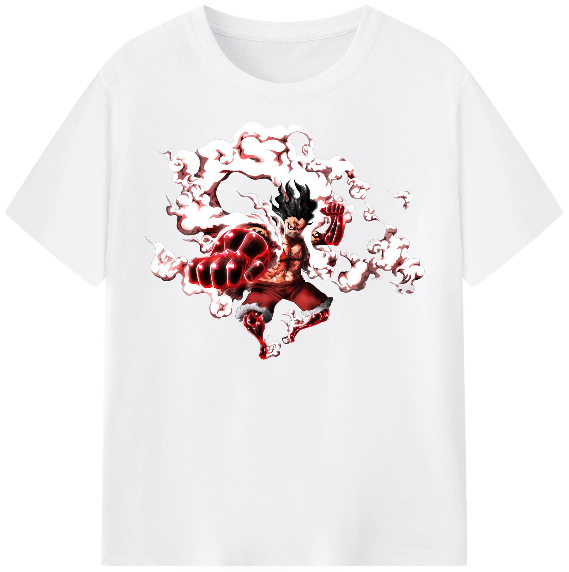 ワンピース モンキー・D・ルフィ ONE PIECE Monkey D. Luffy 綿100％半袖Tシャツ（フロントプリント）