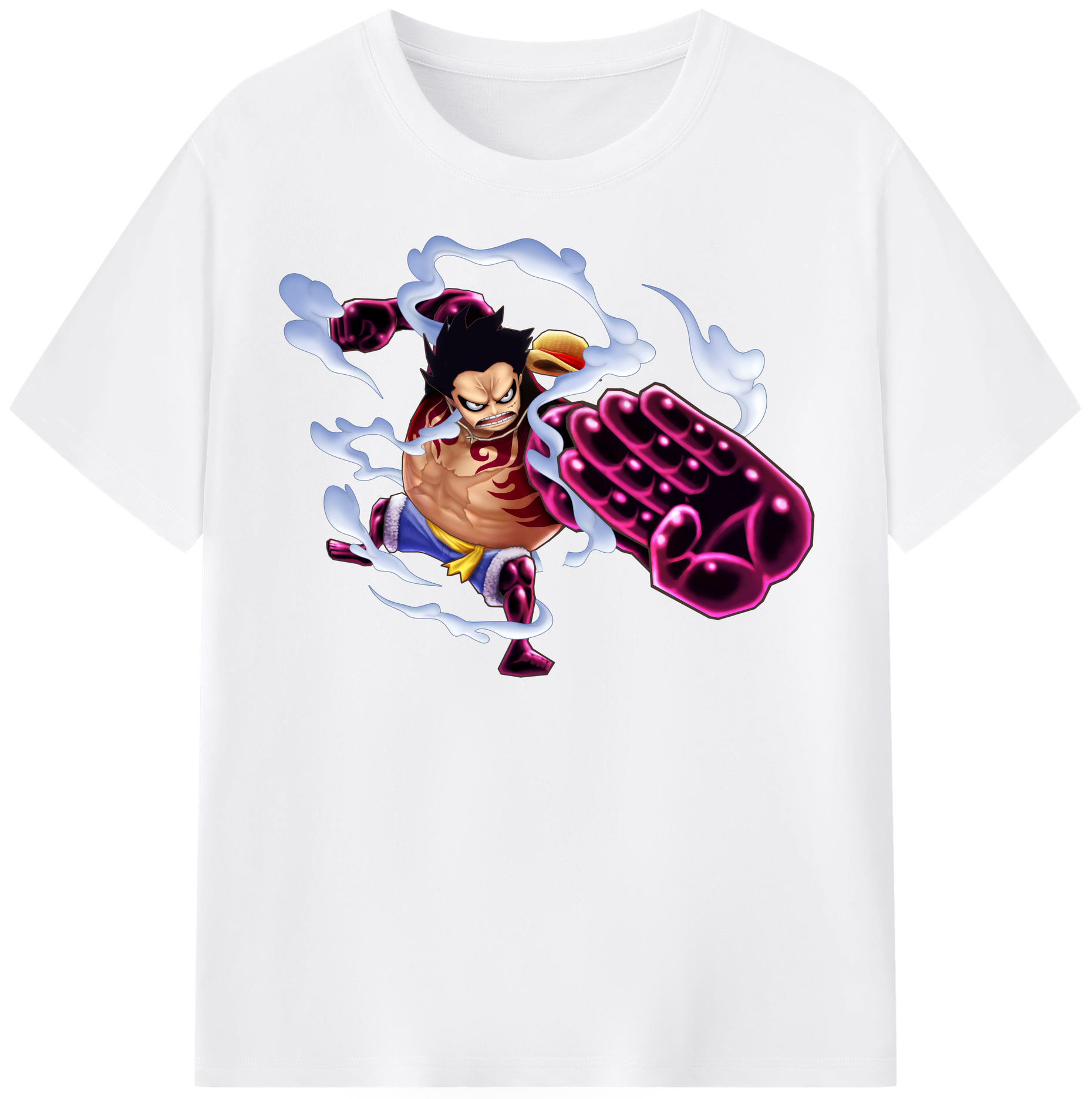 ワンピース モンキー・D・ルフィ ONE PIECE Monkey D. Luffy 綿100％半袖Tシャツ（フロントプリント）