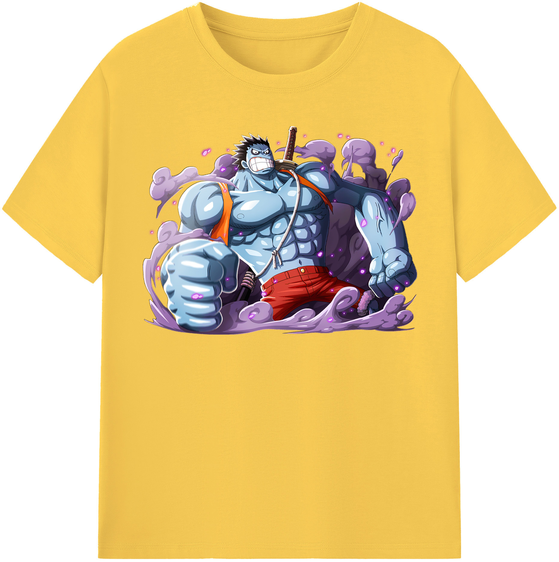 ワンピース モンキー・D・ルフィ ONE PIECE Monkey D. Luffy 綿100％半袖Tシャツ（フロントプリント）