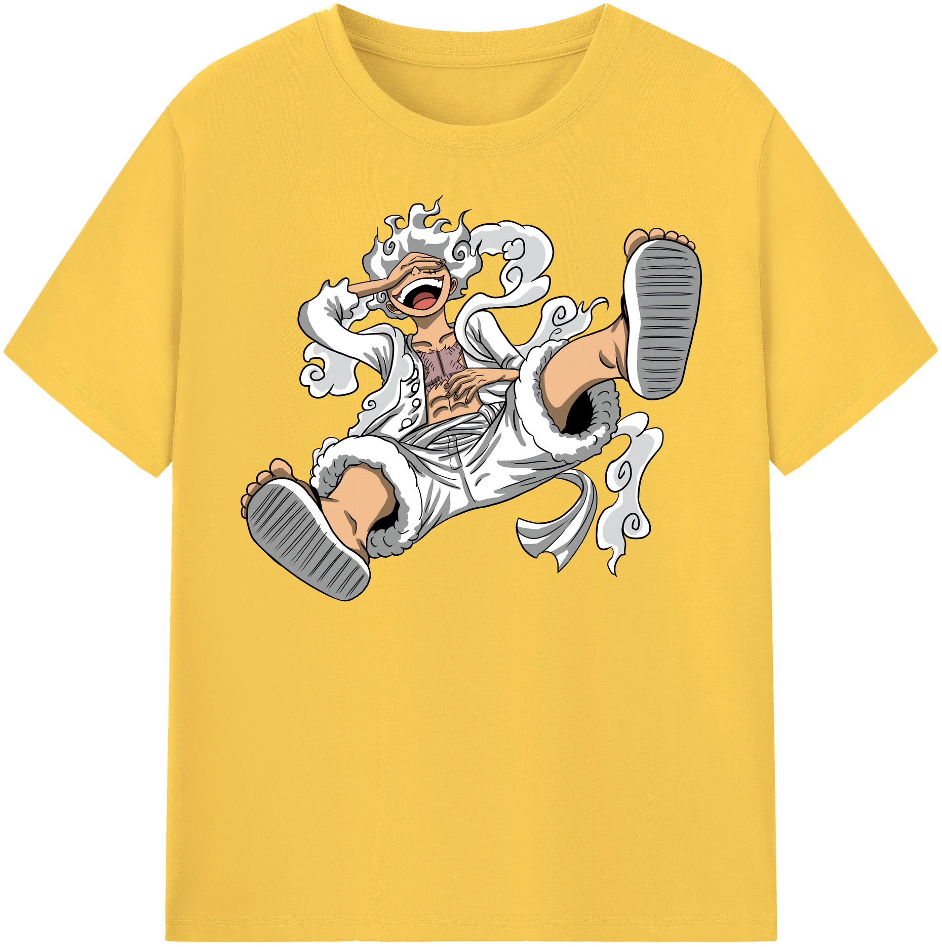 ワンピース モンキー・D・ルフィ ONE PIECE Monkey D. Luffy 綿100％半袖Tシャツ（フロントプリント）