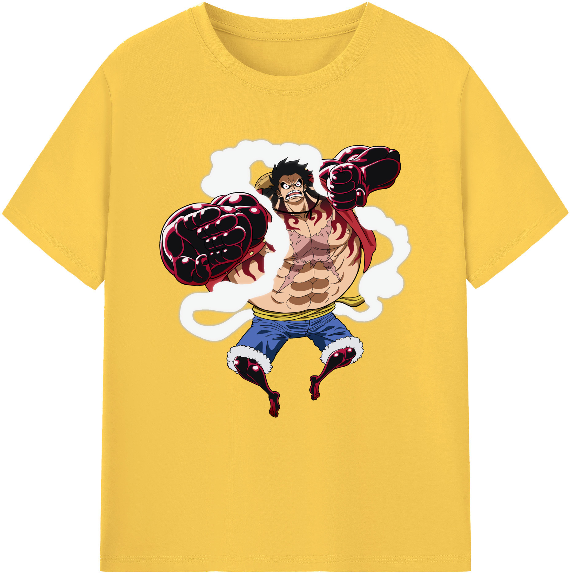 ワンピース モンキー・D・ルフィ ONE PIECE Monkey D. Luffy 綿100％半袖Tシャツ（フロントプリント）