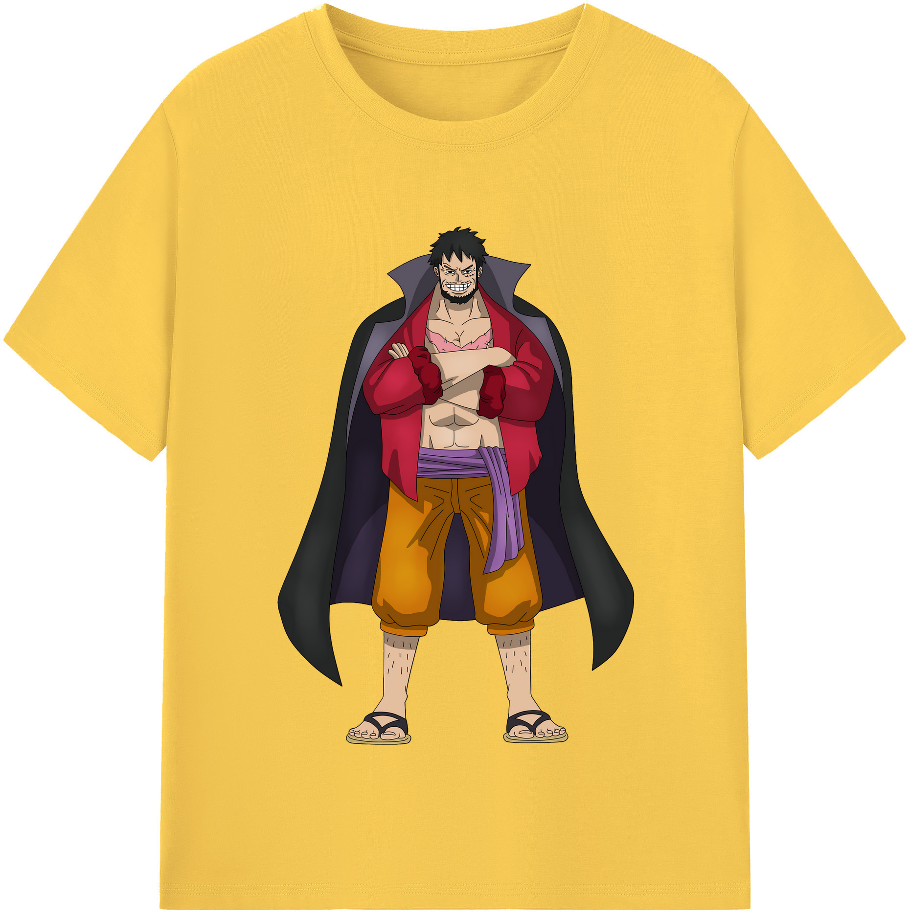 ワンピース モンキー・D・ルフィ ONE PIECE Monkey D. Luffy 綿100％半袖Tシャツ（フロントプリント）