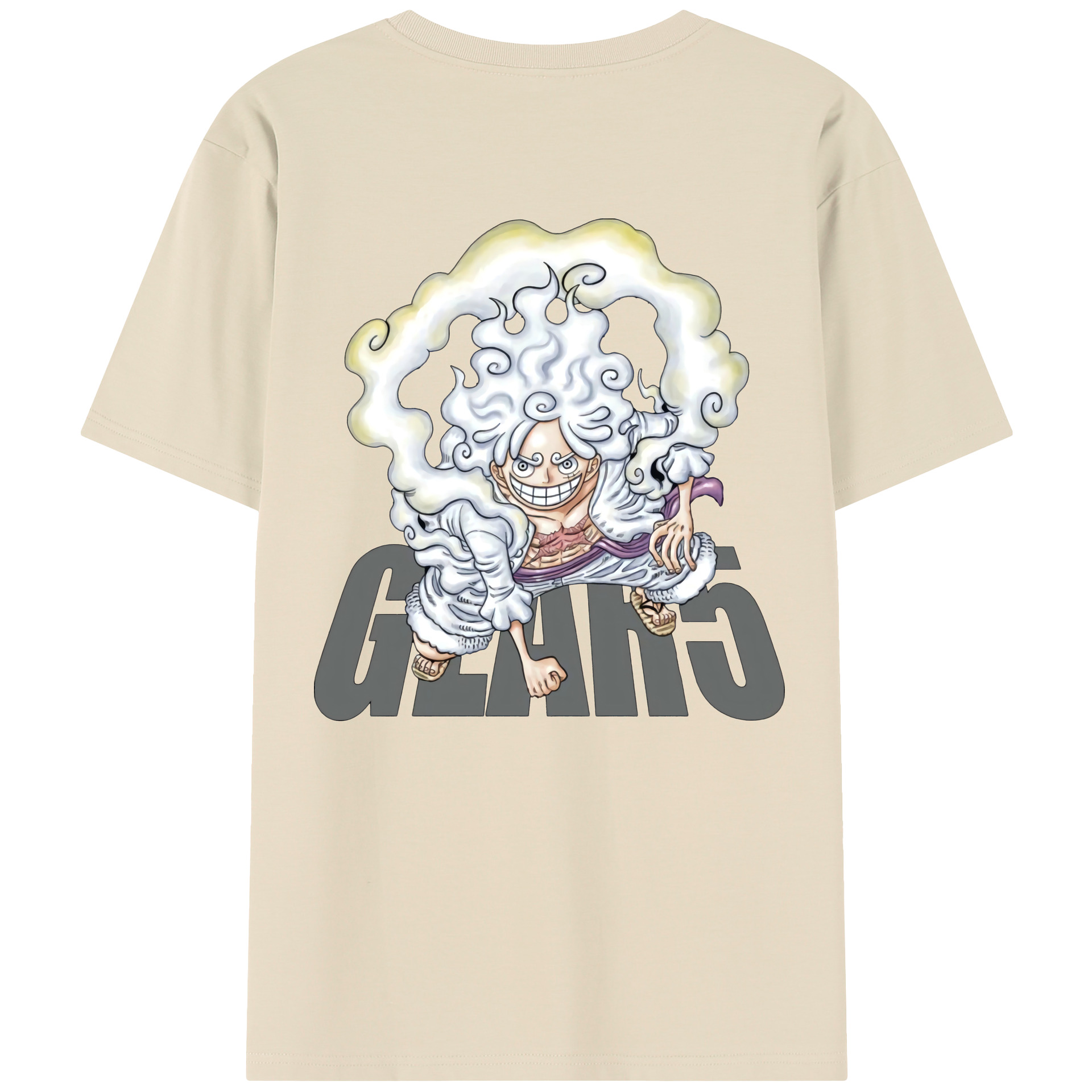 ワンピース モンキー・D・ルフィ ONE PIECE Monkey D. Luffy 綿100％半袖Tシャツ（背面プリント）