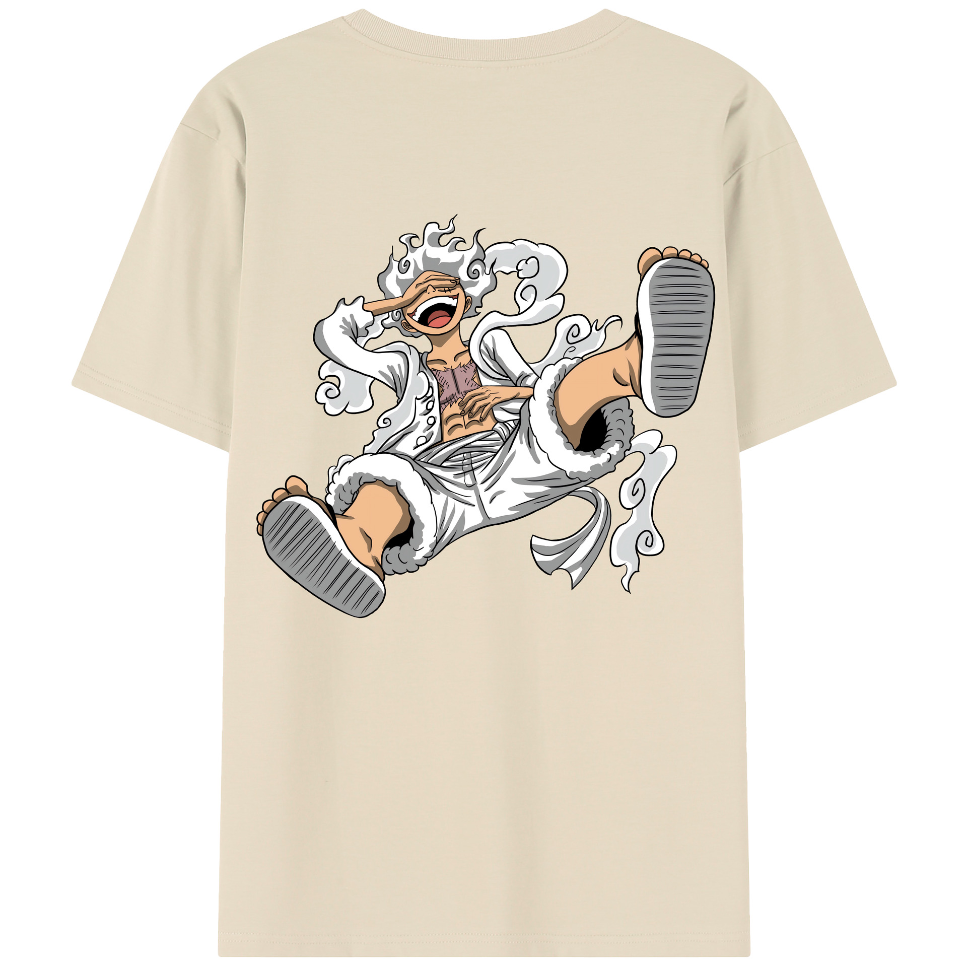 ワンピース モンキー・D・ルフィ ONE PIECE Monkey D. Luffy 綿100％半袖Tシャツ（背面プリント）