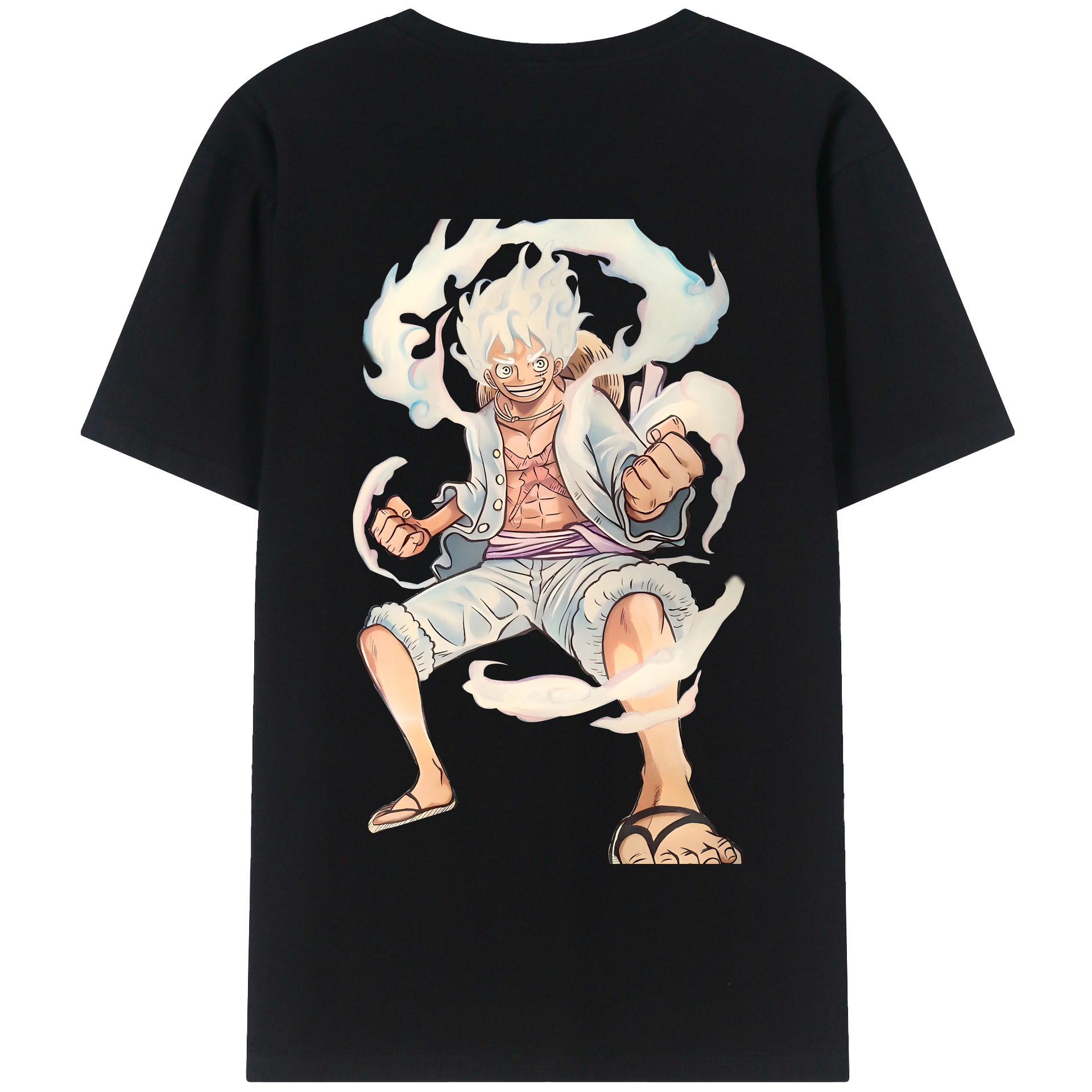 ワンピース モンキー・D・ルフィ ONE PIECE Monkey D. Luffy 綿100％半袖Tシャツ（背面プリント）