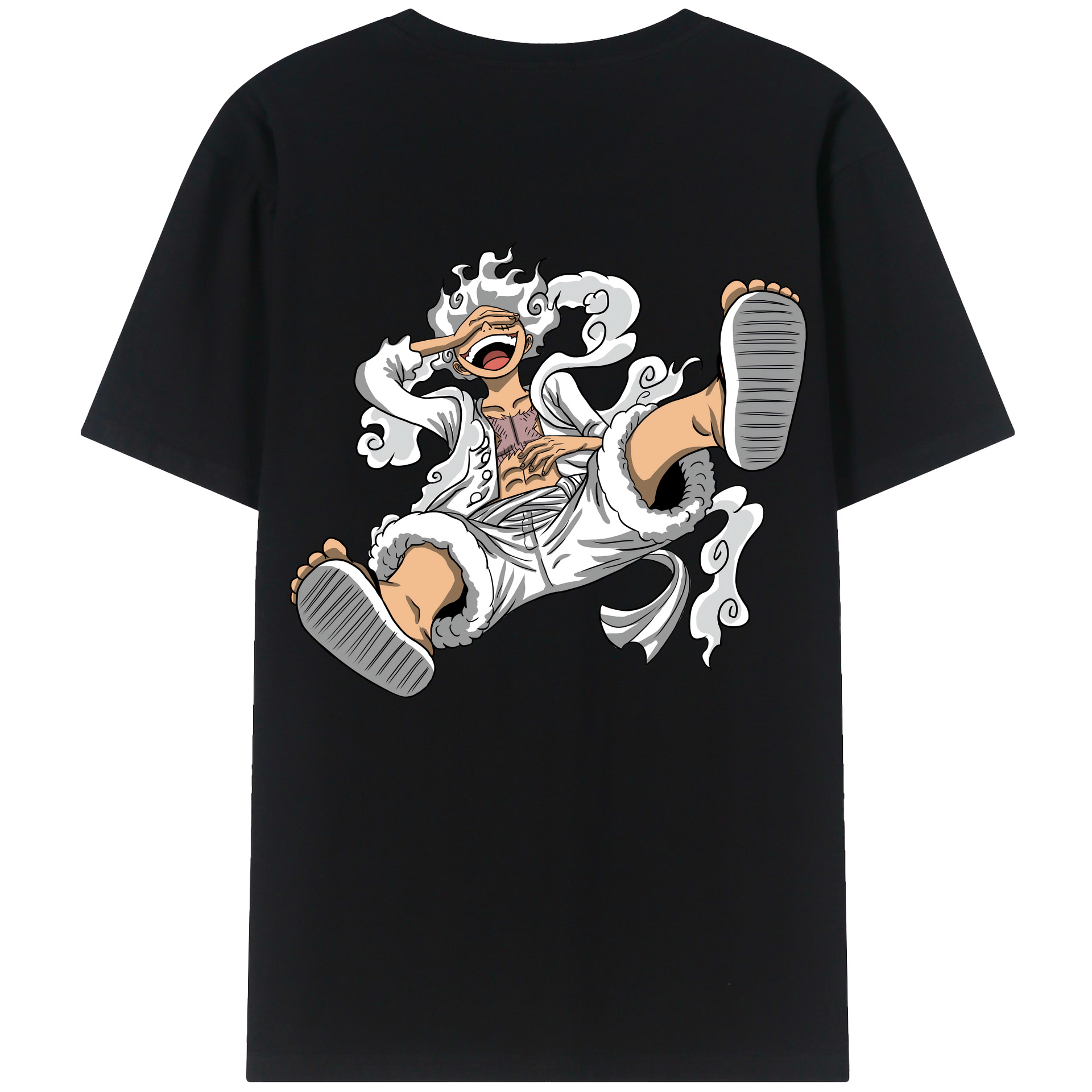 ワンピース モンキー・D・ルフィ ONE PIECE Monkey D. Luffy 綿100％半袖Tシャツ（背面プリント）