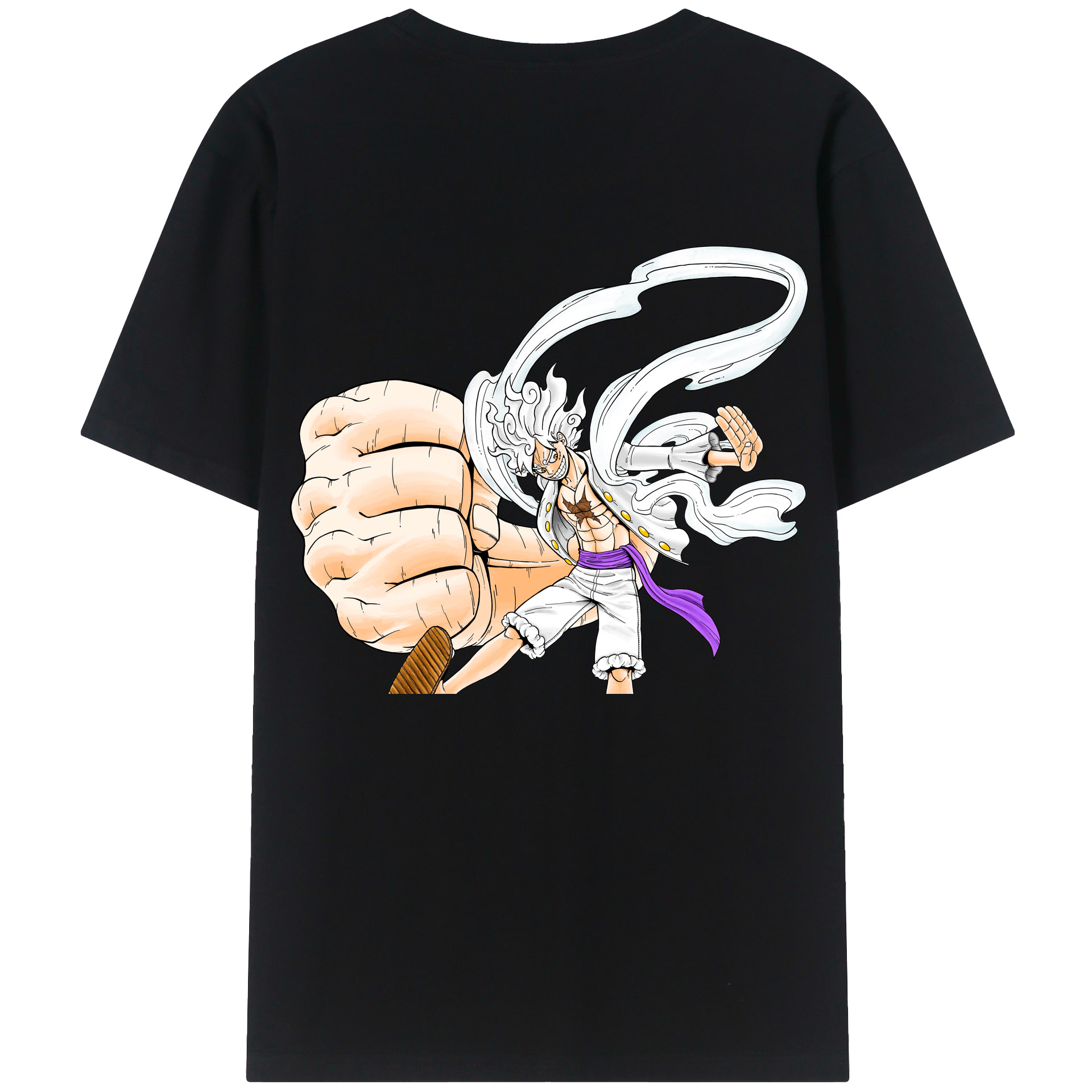 ワンピース モンキー・D・ルフィ ONE PIECE Monkey D. Luffy 綿100％半袖Tシャツ（背面プリント）