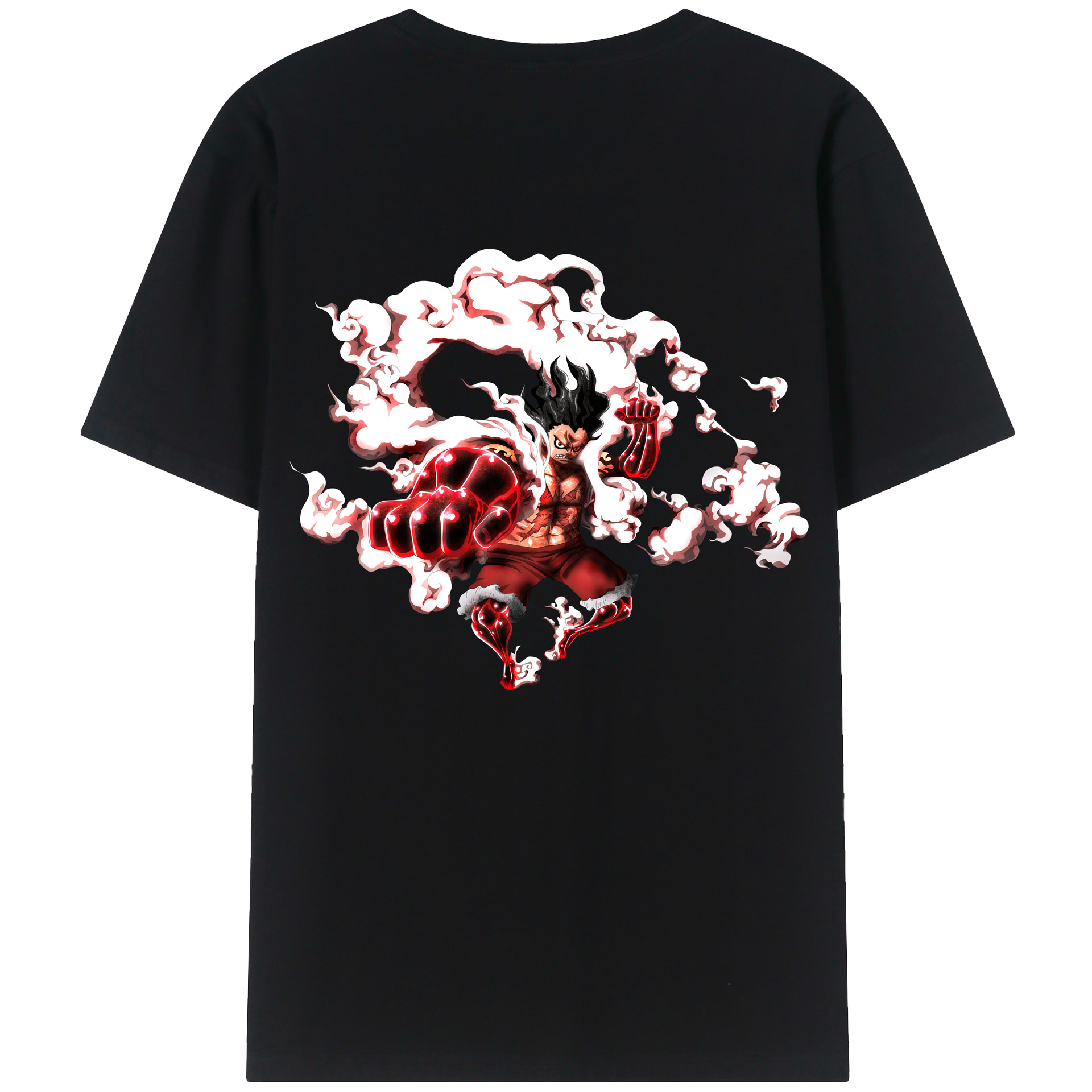 ワンピース モンキー・D・ルフィ ONE PIECE Monkey D. Luffy 綿100％半袖Tシャツ（背面プリント）
