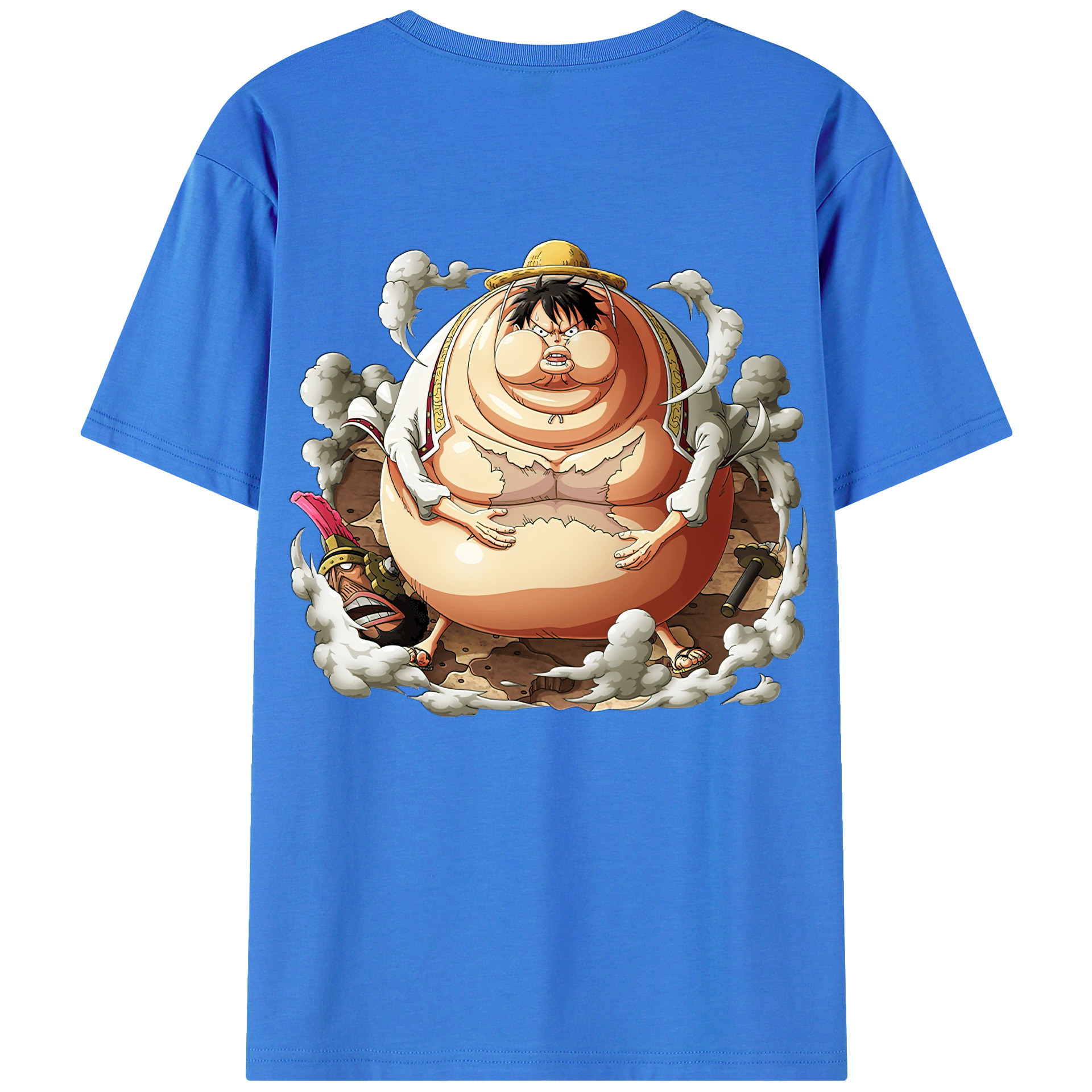 ワンピース モンキー・D・ルフィ ONE PIECE Monkey D. Luffy 綿100％半袖Tシャツ（背面プリント）