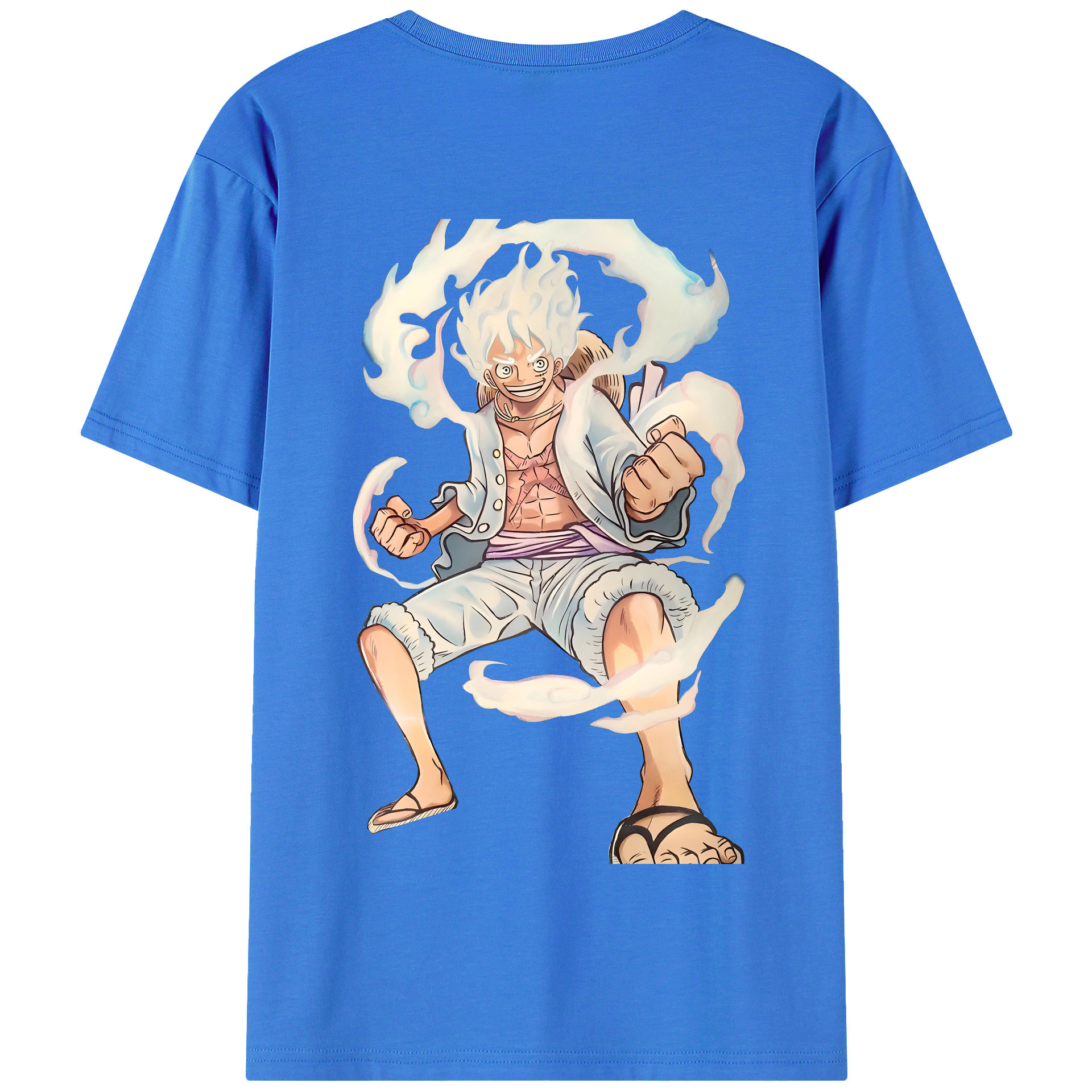 ワンピース モンキー・D・ルフィ ONE PIECE Monkey D. Luffy 綿100％半袖Tシャツ（背面プリント）