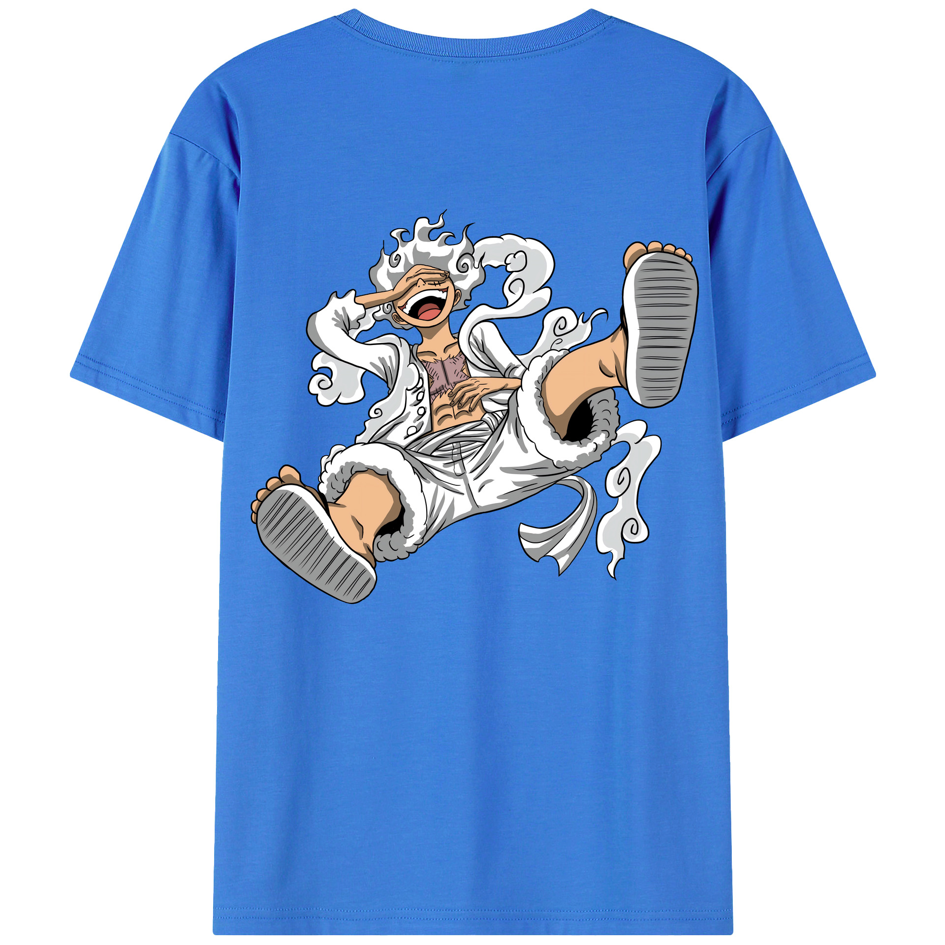 ワンピース モンキー・D・ルフィ ONE PIECE Monkey D. Luffy 綿100％半袖Tシャツ（背面プリント）