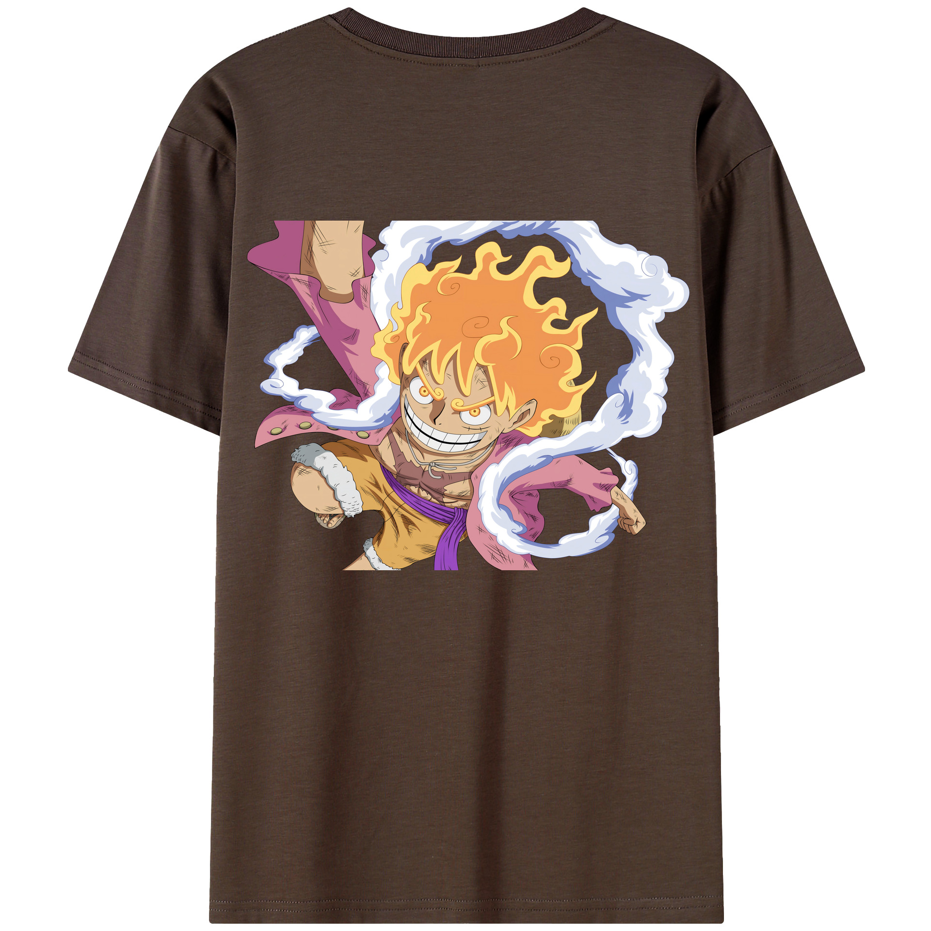 ワンピース モンキー・D・ルフィ ONE PIECE Monkey D. Luffy 綿100％半袖Tシャツ（背面プリント）