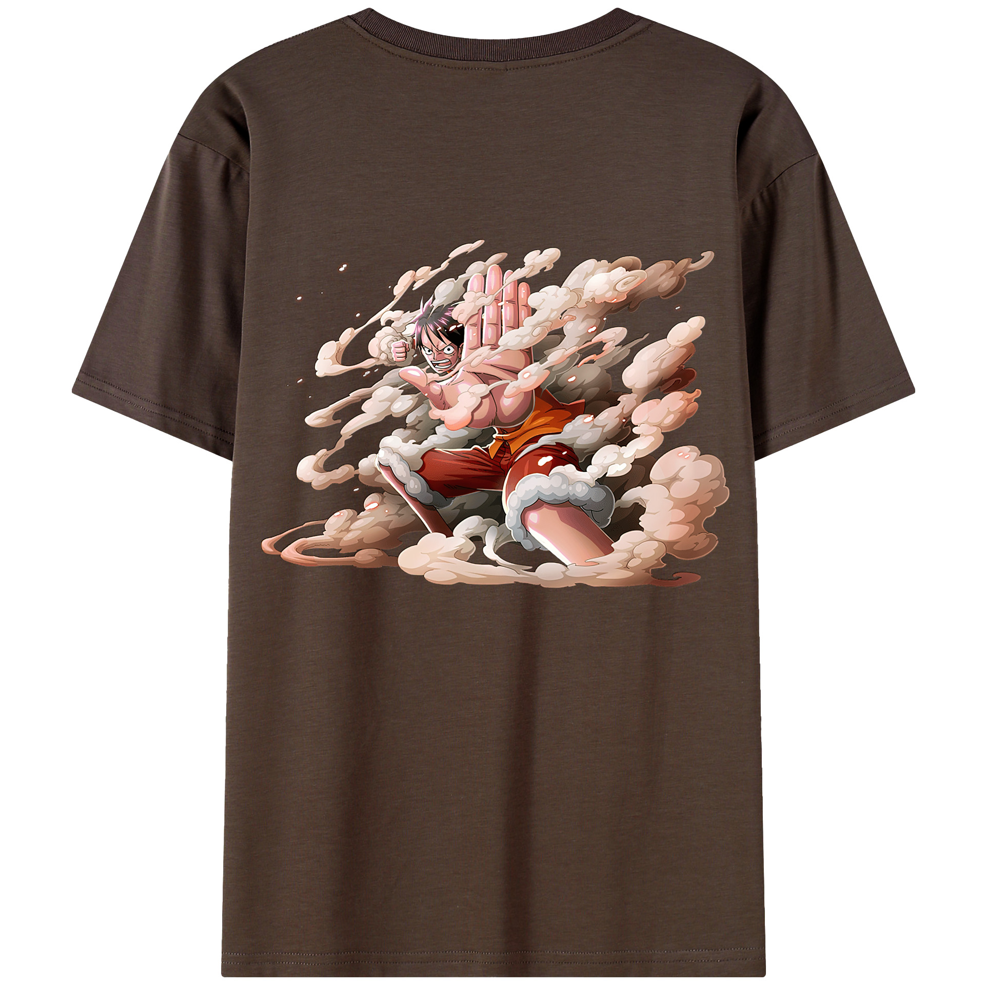 ワンピース モンキー・D・ルフィ ONE PIECE Monkey D. Luffy 綿100％半袖Tシャツ（背面プリント）