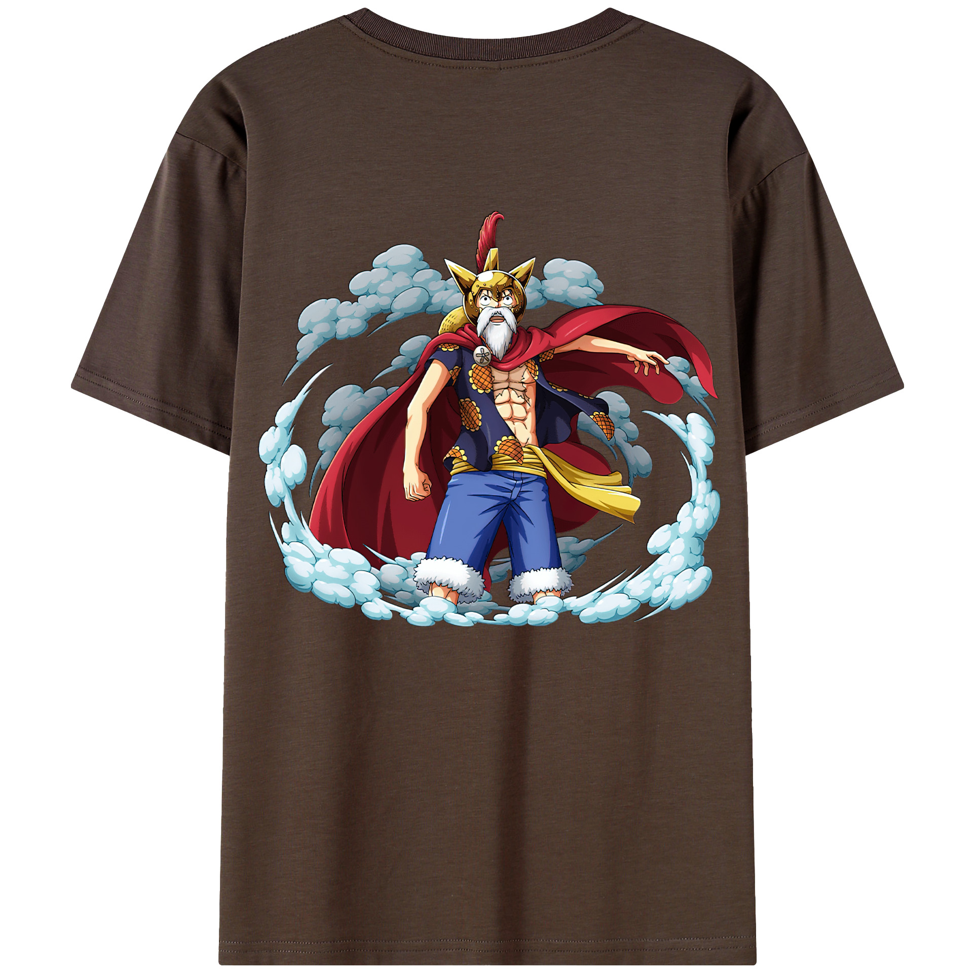 ワンピース モンキー・D・ルフィ ONE PIECE Monkey D. Luffy 綿100％半袖Tシャツ（背面プリント）