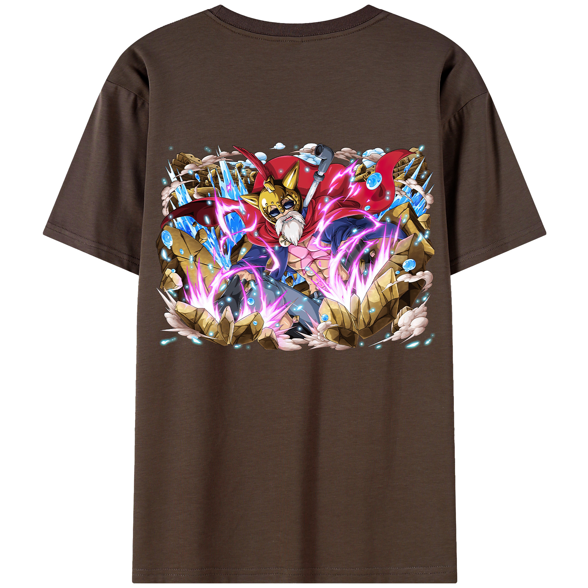 ワンピース モンキー・D・ルフィ ONE PIECE Monkey D. Luffy 綿100％半袖Tシャツ（背面プリント）