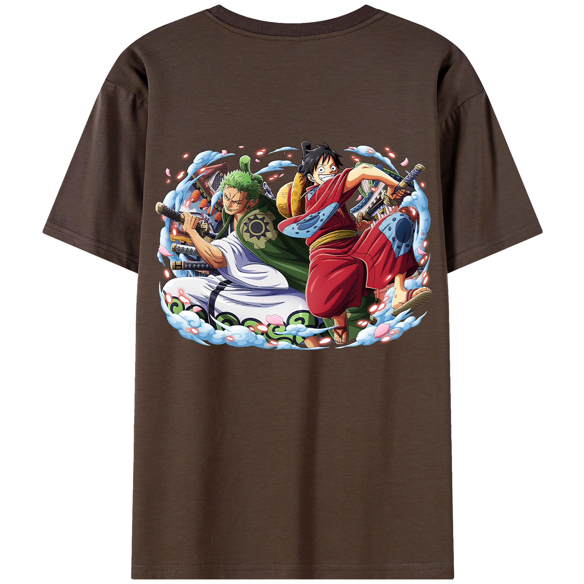 （画像用） ワンピース モンキー・D・ルフィ ONE PIECE Monkey D. Luffy 綿100％半袖Tシャツ（背面プリント）
