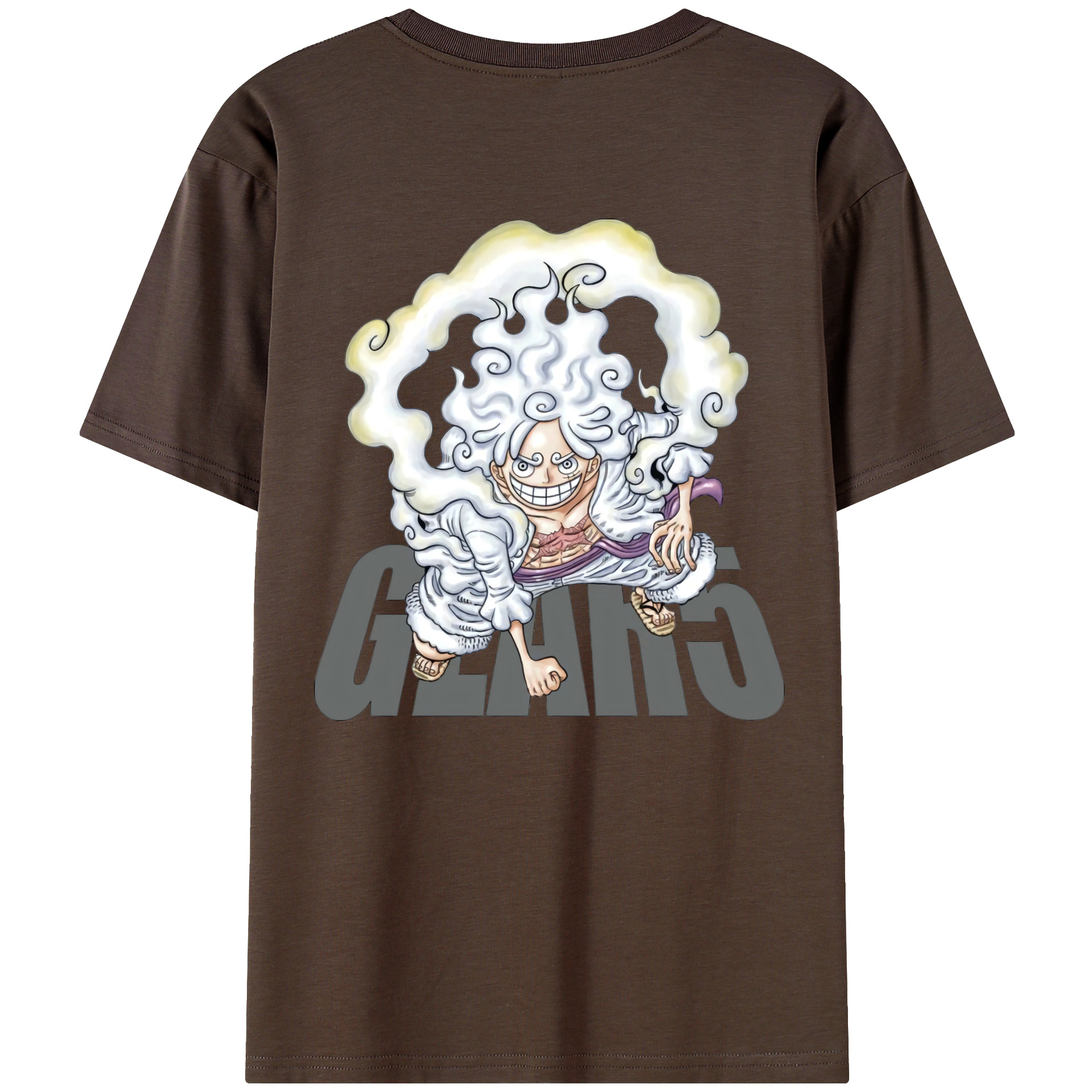 ワンピース モンキー・D・ルフィ ONE PIECE Monkey D. Luffy 綿100％半袖Tシャツ（背面プリント）
