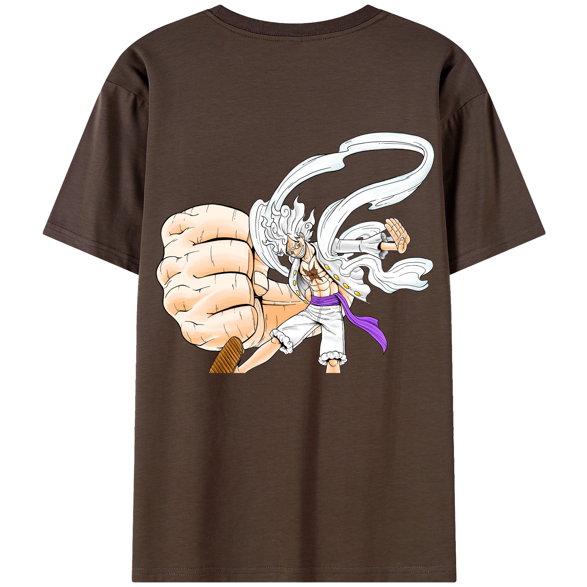 ワンピース モンキー・D・ルフィ ONE PIECE Monkey D. Luffy 綿100％半袖Tシャツ（背面プリント）