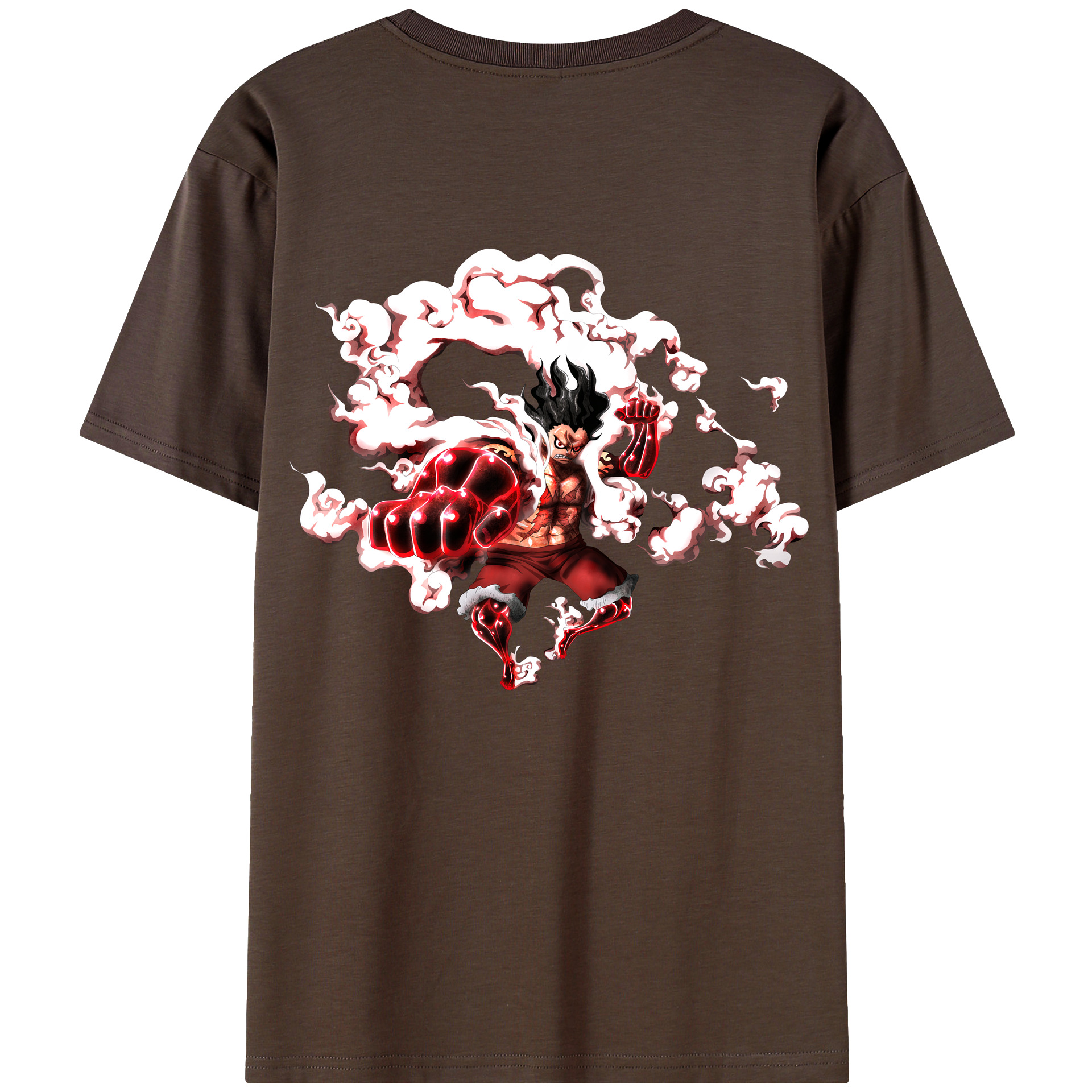 ワンピース モンキー・D・ルフィ ONE PIECE Monkey D. Luffy 綿100％半袖Tシャツ（背面プリント）