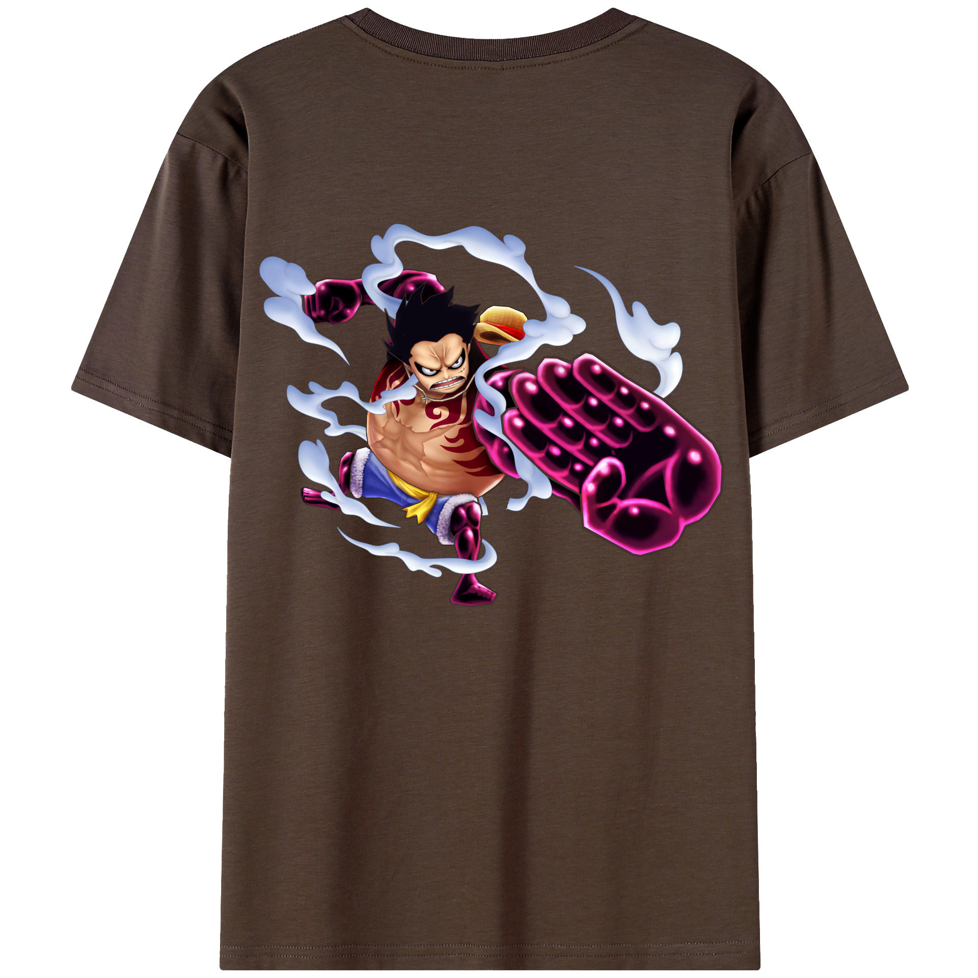 ワンピース モンキー・D・ルフィ ONE PIECE Monkey D. Luffy 綿100％半袖Tシャツ（背面プリント）