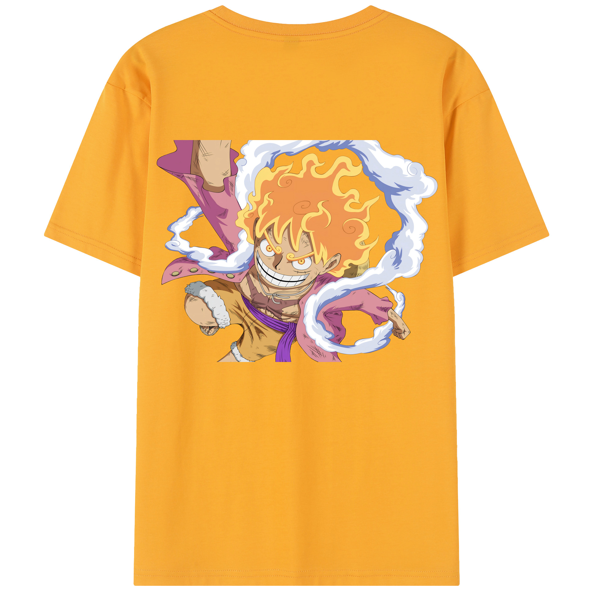ワンピース モンキー・D・ルフィ ONE PIECE Monkey D. Luffy 綿100％半袖Tシャツ（背面プリント）
