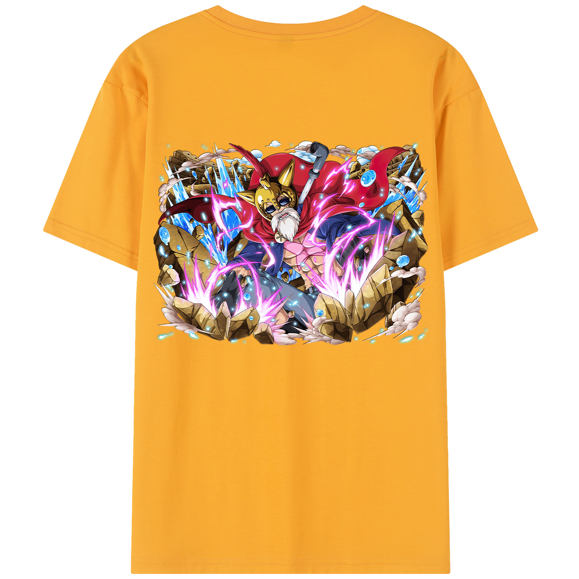 ワンピース モンキー・D・ルフィ ONE PIECE Monkey D. Luffy 綿100％半袖Tシャツ（背面プリント）