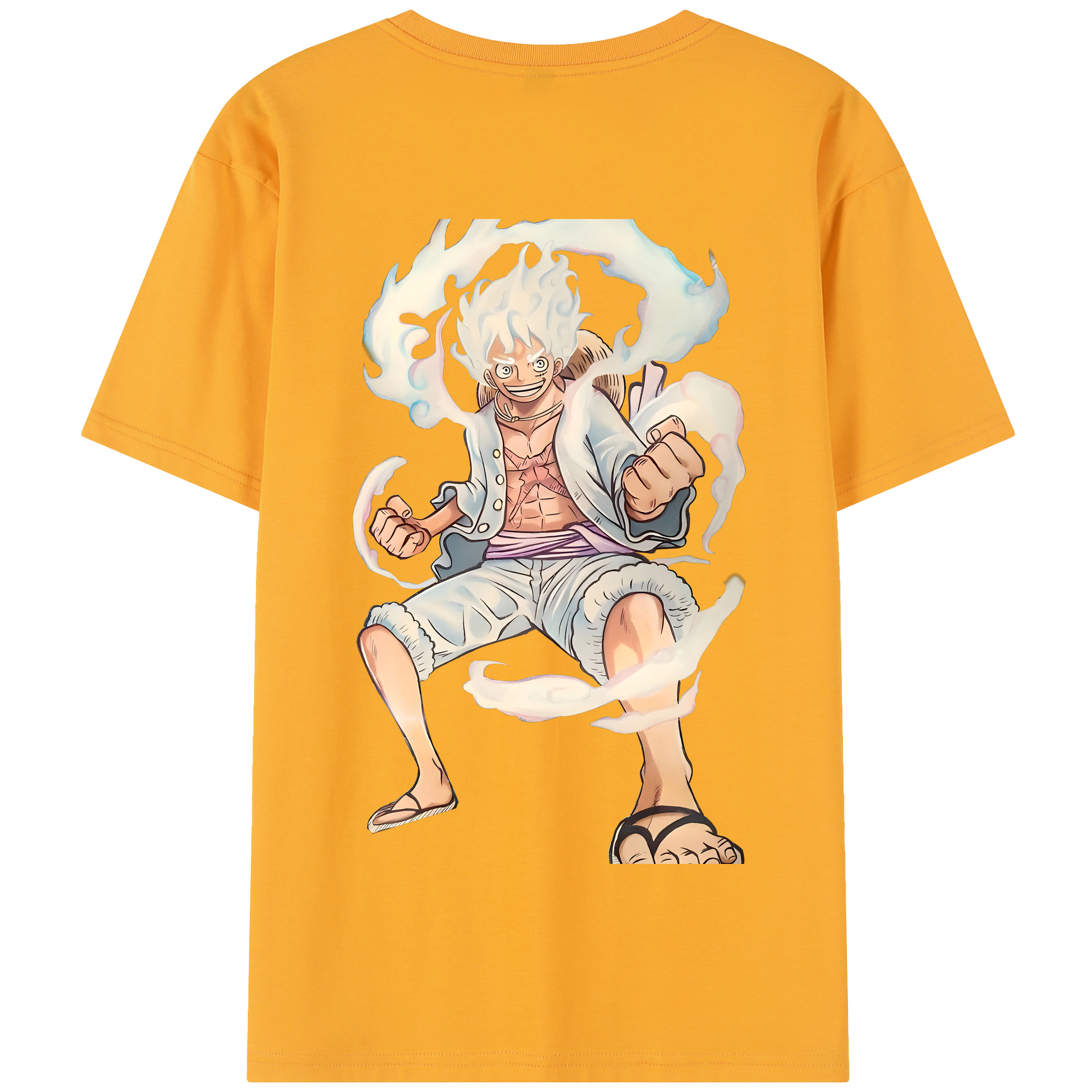 ワンピース モンキー・D・ルフィ ONE PIECE Monkey D. Luffy 綿100％半袖Tシャツ（背面プリント）