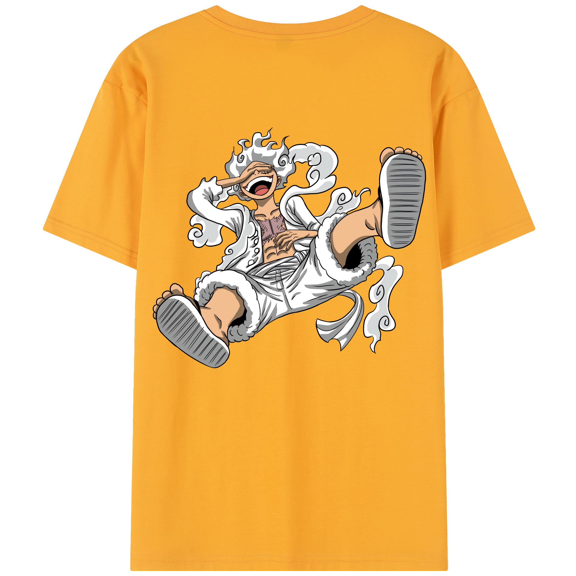 ワンピース モンキー・D・ルフィ ONE PIECE Monkey D. Luffy 綿100％半袖Tシャツ（背面プリント）
