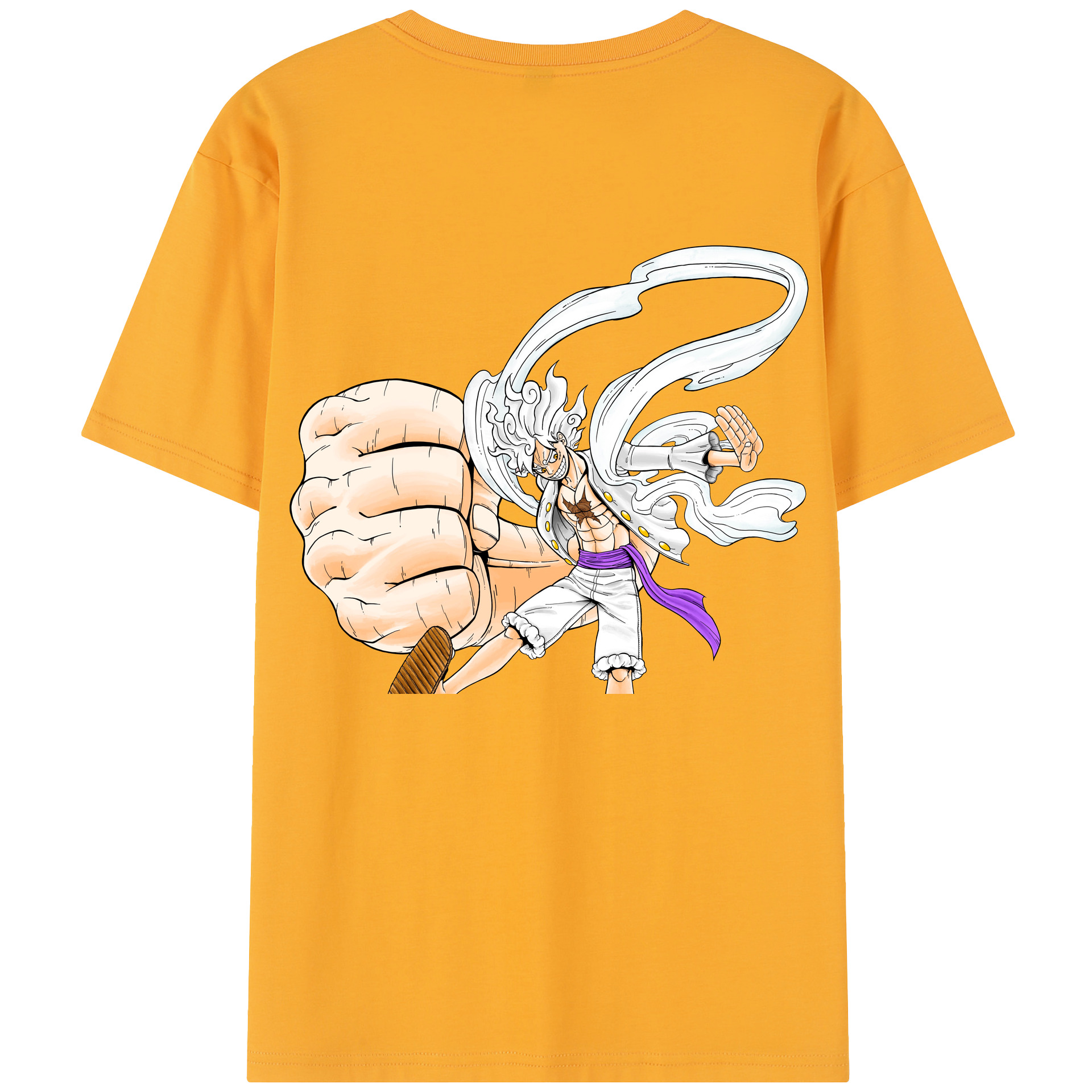 ワンピース モンキー・D・ルフィ ONE PIECE Monkey D. Luffy 綿100％半袖Tシャツ（背面プリント）