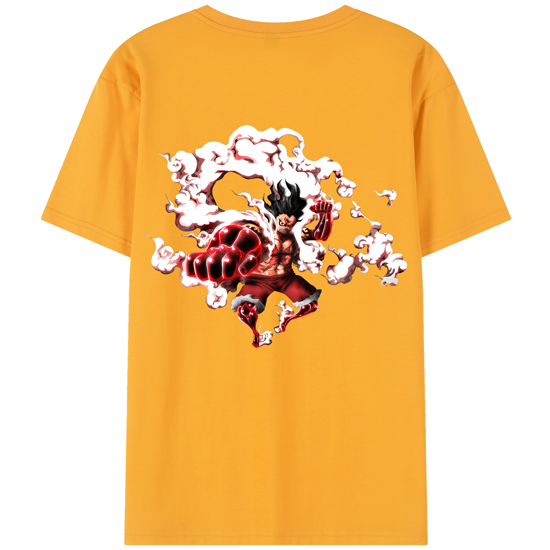ワンピース モンキー・D・ルフィ ONE PIECE Monkey D. Luffy 綿100％半袖Tシャツ（背面プリント）