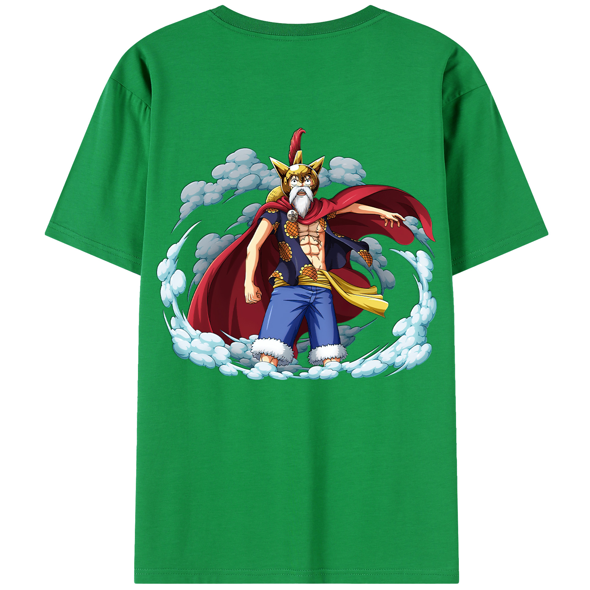 ワンピース モンキー・D・ルフィ ONE PIECE Monkey D. Luffy 綿100％半袖Tシャツ（背面プリント）