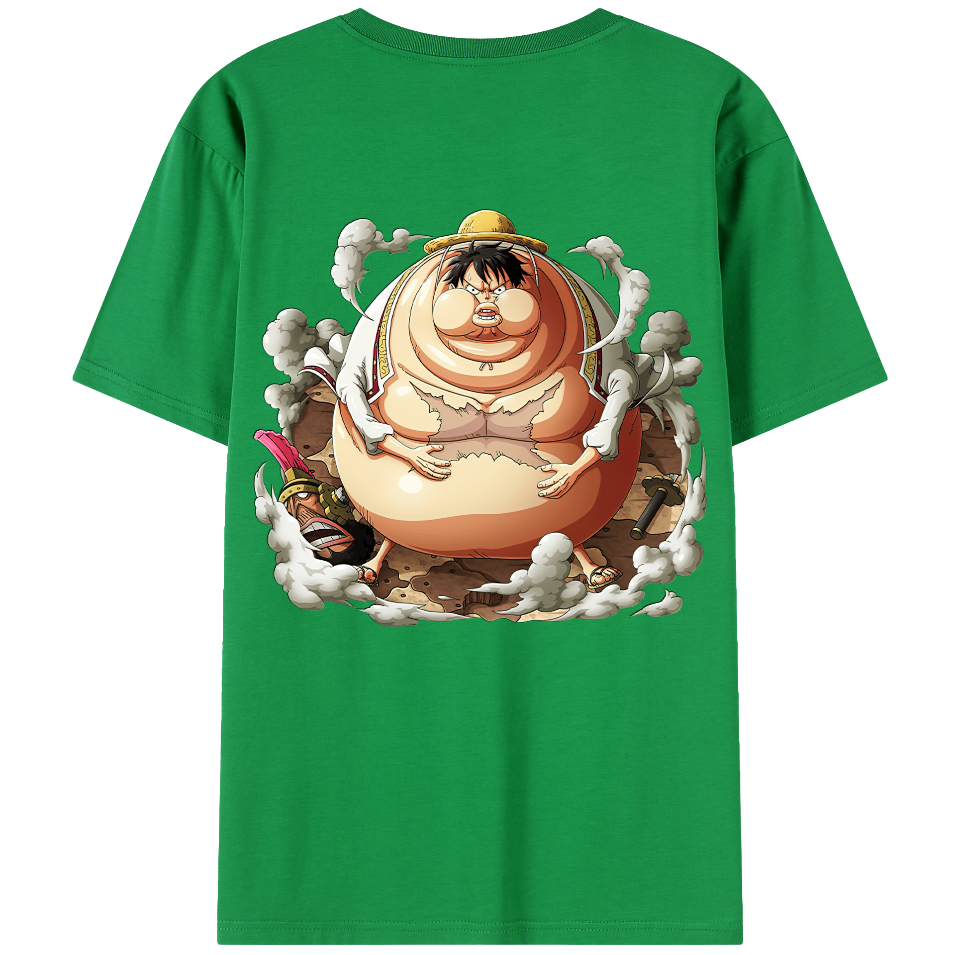 ワンピース モンキー・D・ルフィ ONE PIECE Monkey D. Luffy 綿100％半袖Tシャツ（背面プリント）