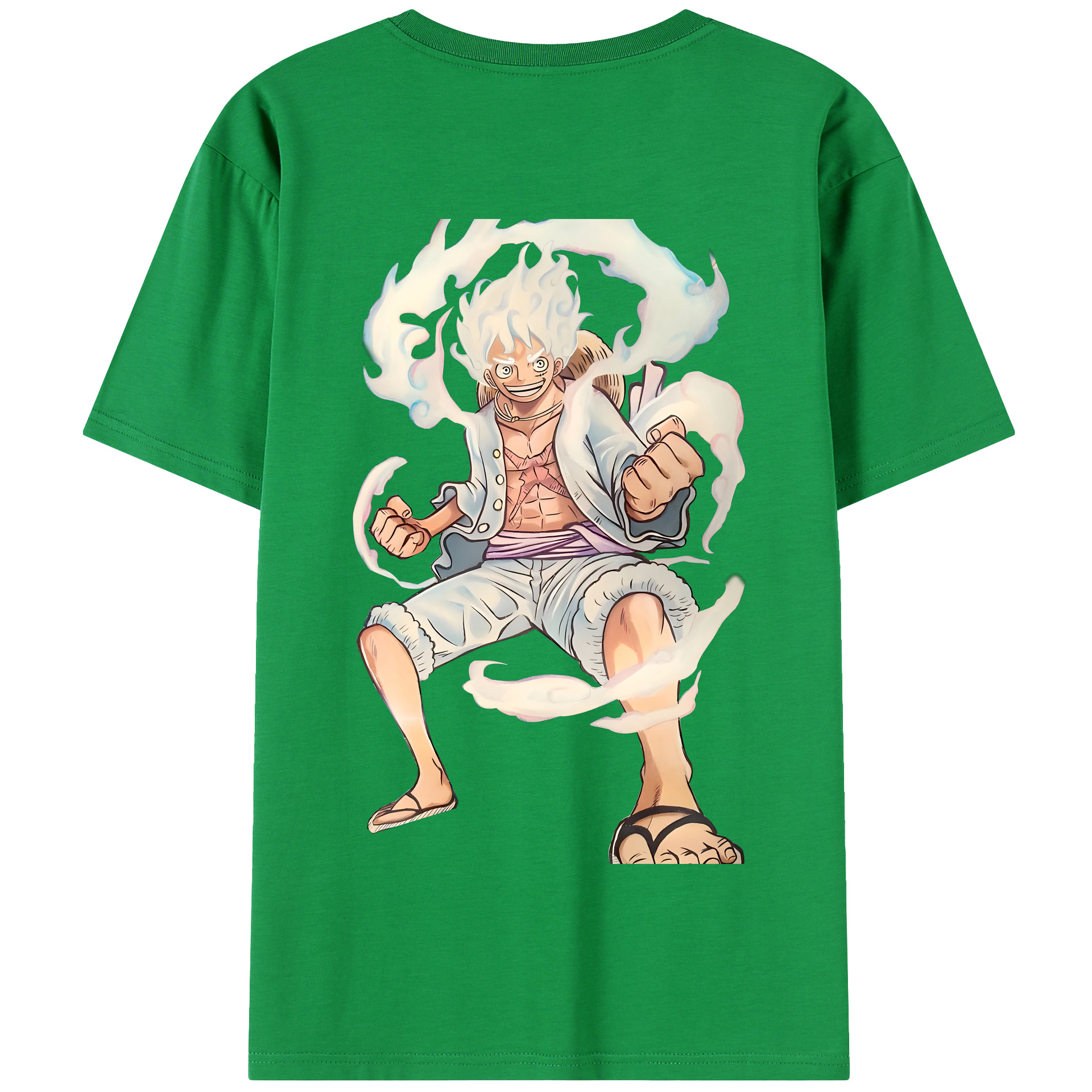 ワンピース モンキー・D・ルフィ ONE PIECE Monkey D. Luffy 綿100％半袖Tシャツ（背面プリント）