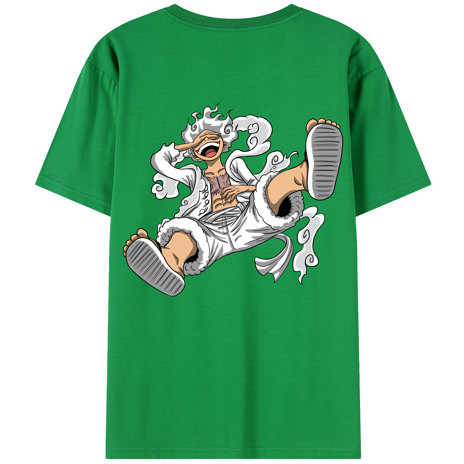 ワンピース モンキー・D・ルフィ ONE PIECE Monkey D. Luffy 綿100％半袖Tシャツ（背面プリント）