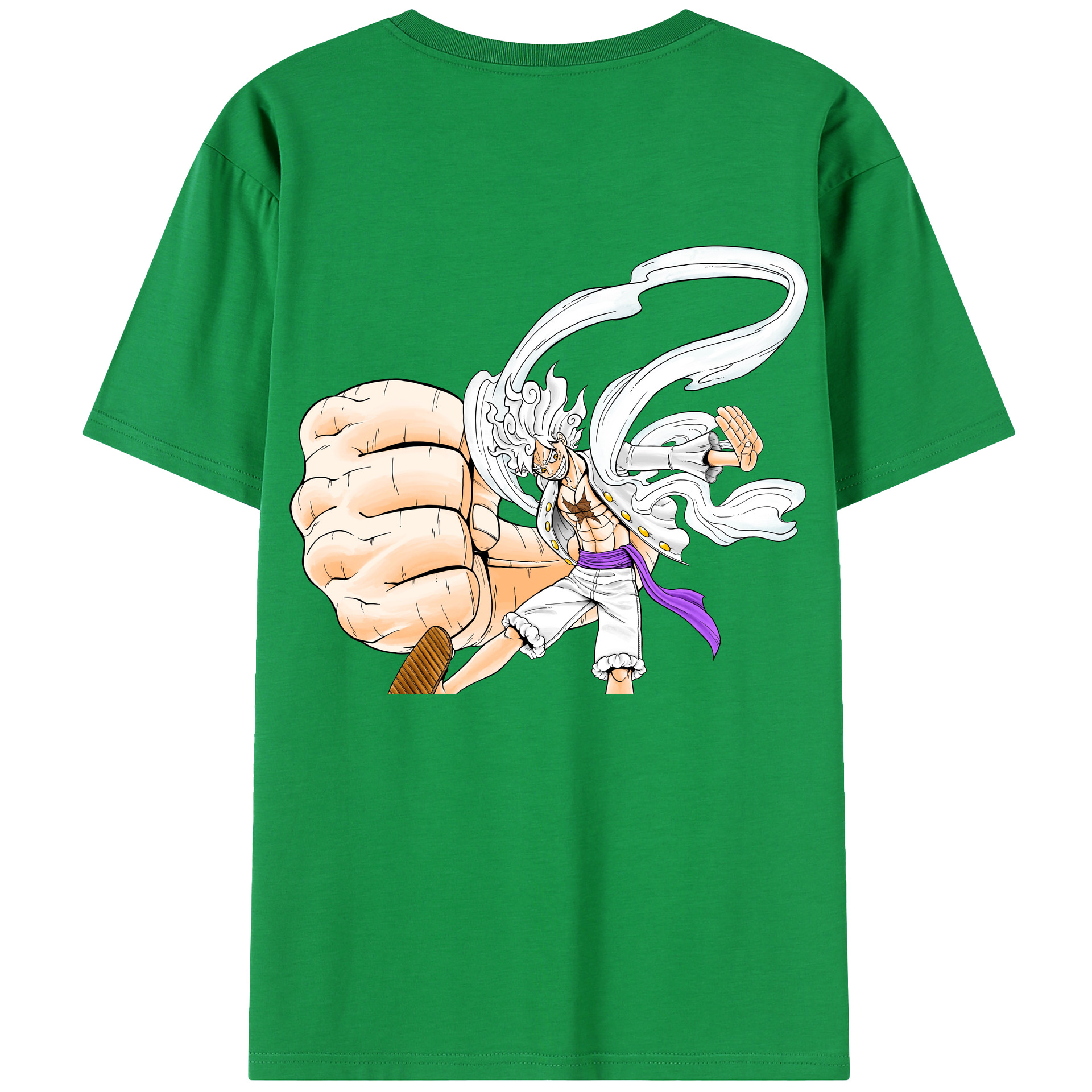 ワンピース モンキー・D・ルフィ ONE PIECE Monkey D. Luffy 綿100％半袖Tシャツ（背面プリント）