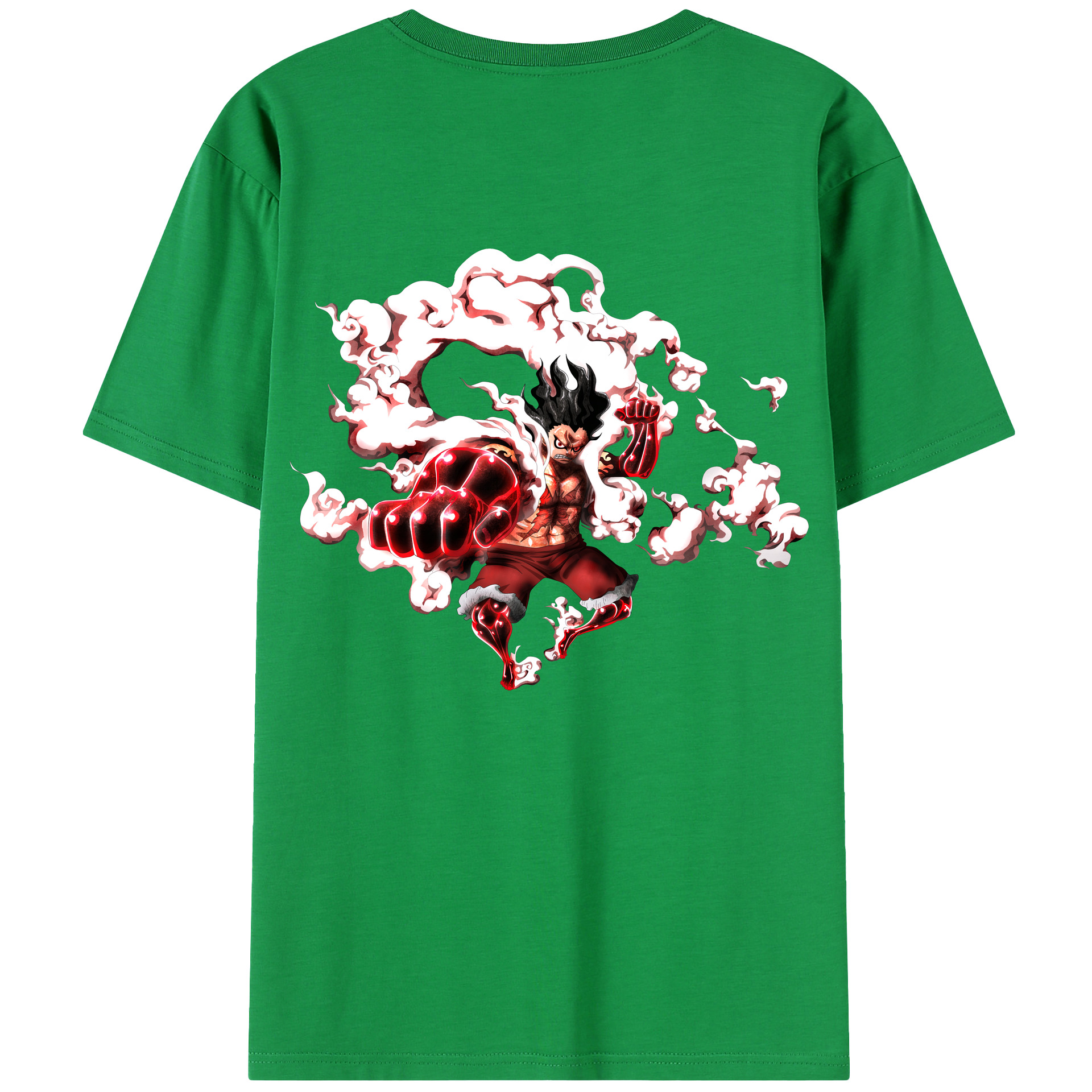 ワンピース モンキー・D・ルフィ ONE PIECE Monkey D. Luffy 綿100％半袖Tシャツ（背面プリント）