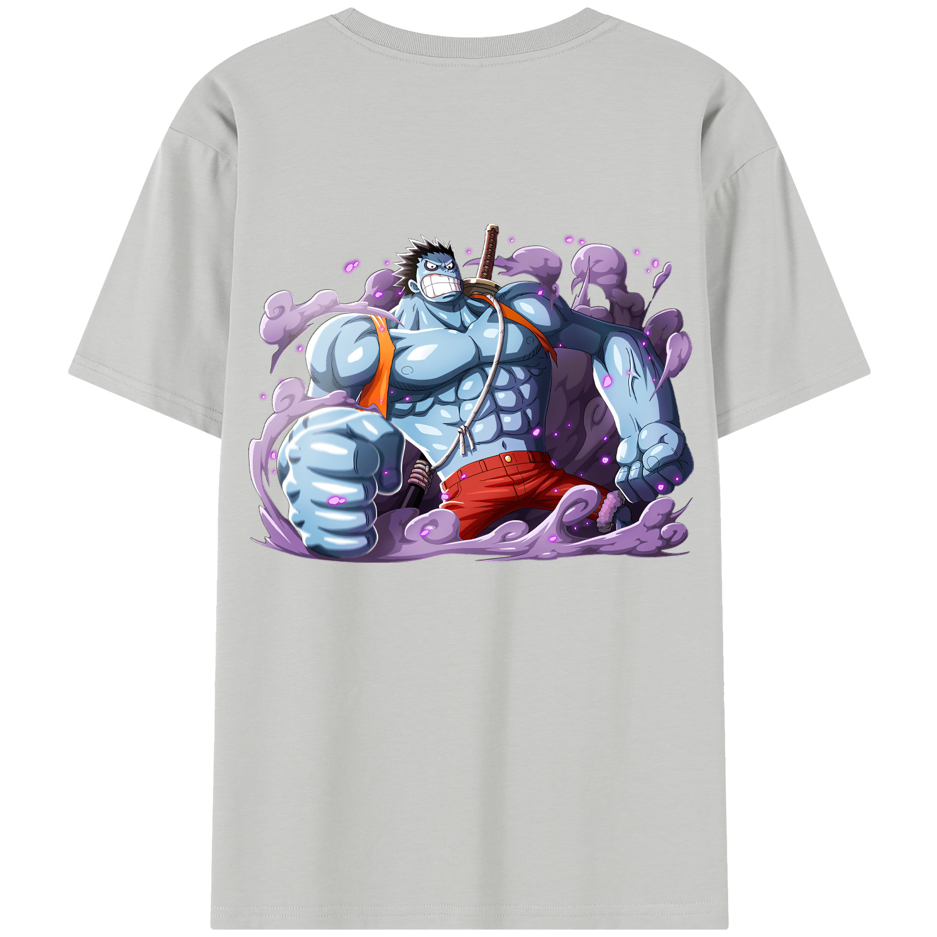 ワンピース モンキー・D・ルフィ ONE PIECE Monkey D. Luffy 綿100％半袖Tシャツ（背面プリント）