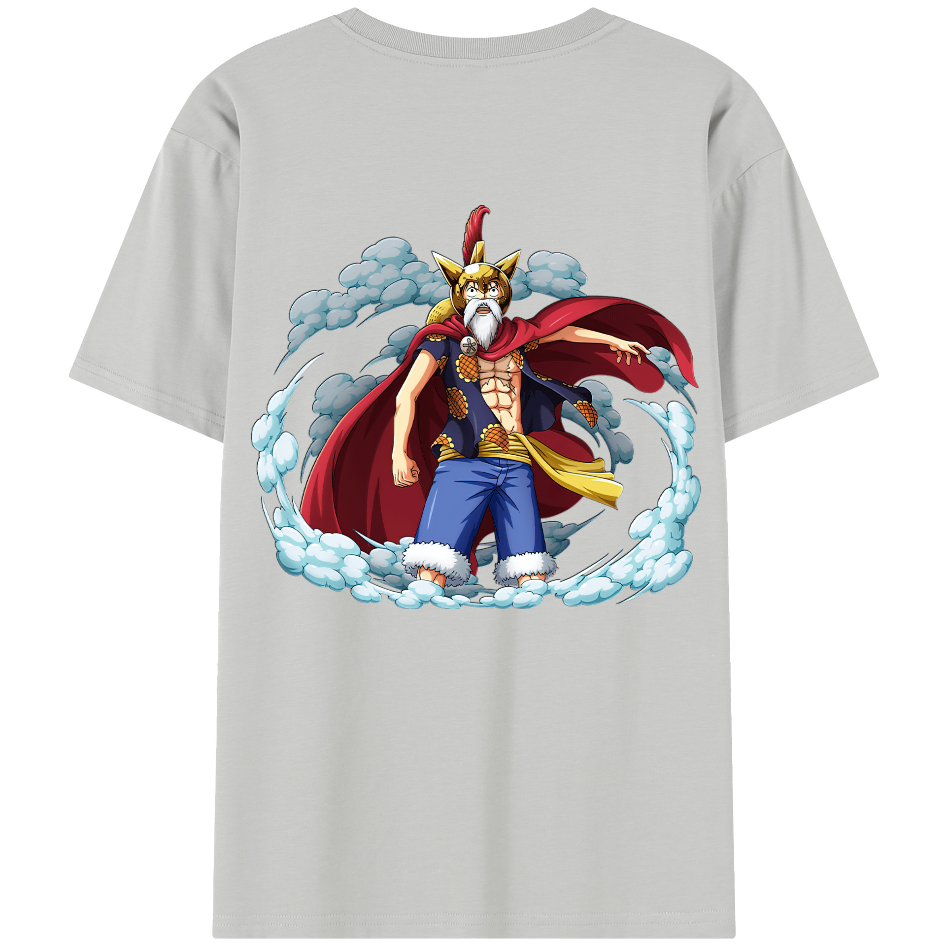 ワンピース モンキー・D・ルフィ ONE PIECE Monkey D. Luffy 綿100％半袖Tシャツ（背面プリント）