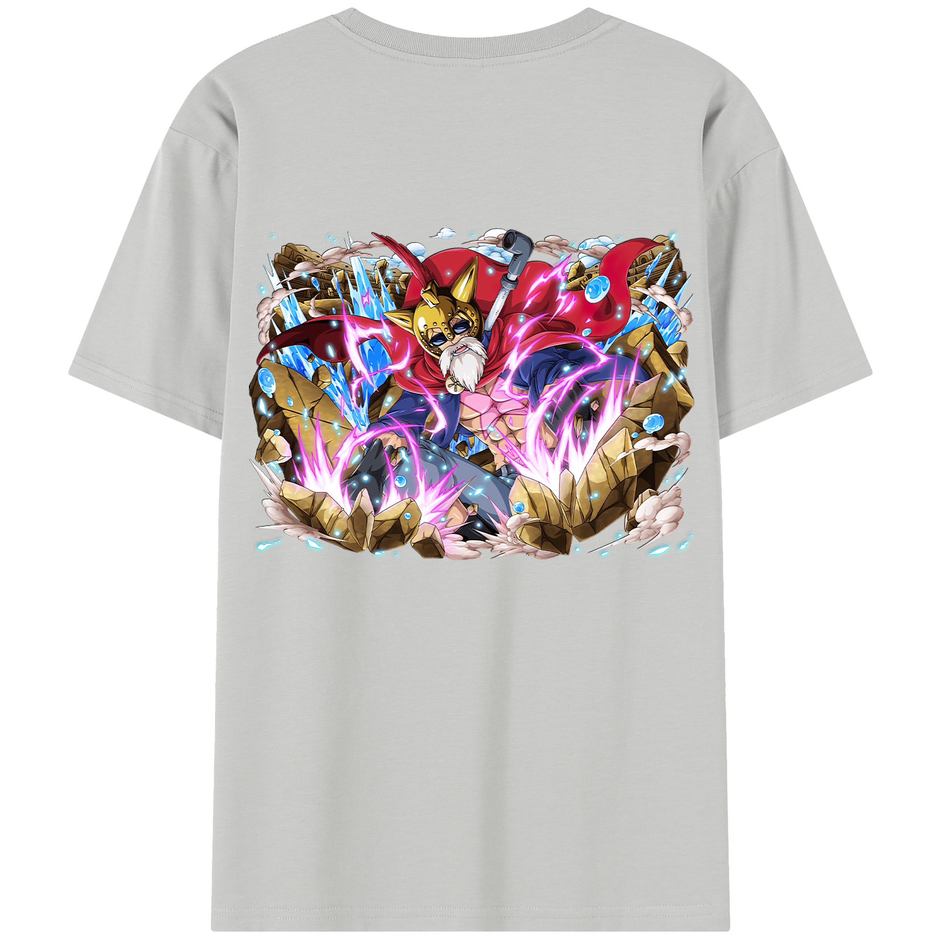 ワンピース モンキー・D・ルフィ ONE PIECE Monkey D. Luffy 綿100％半袖Tシャツ（背面プリント）