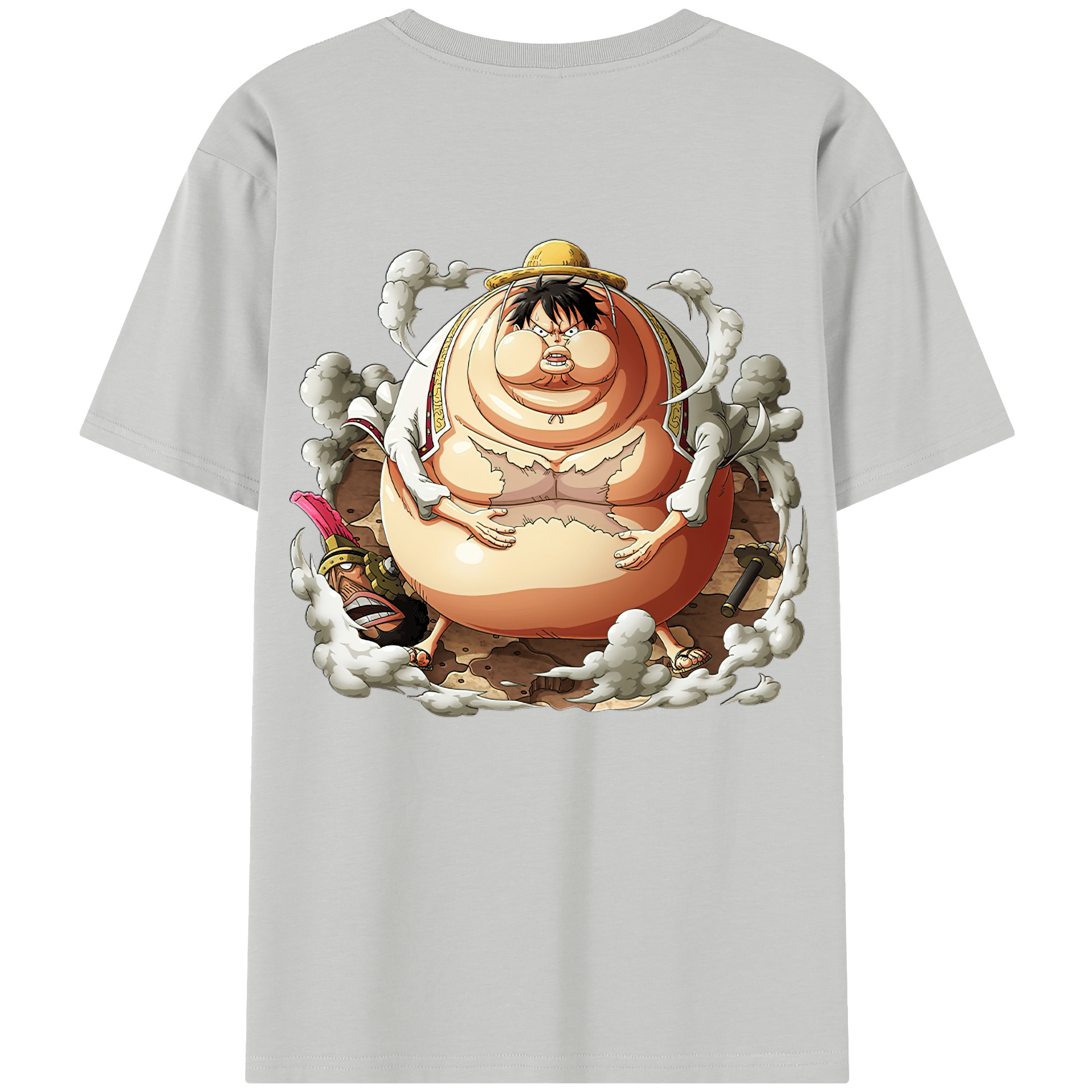 ワンピース モンキー・D・ルフィ ONE PIECE Monkey D. Luffy 綿100％半袖Tシャツ（背面プリント）