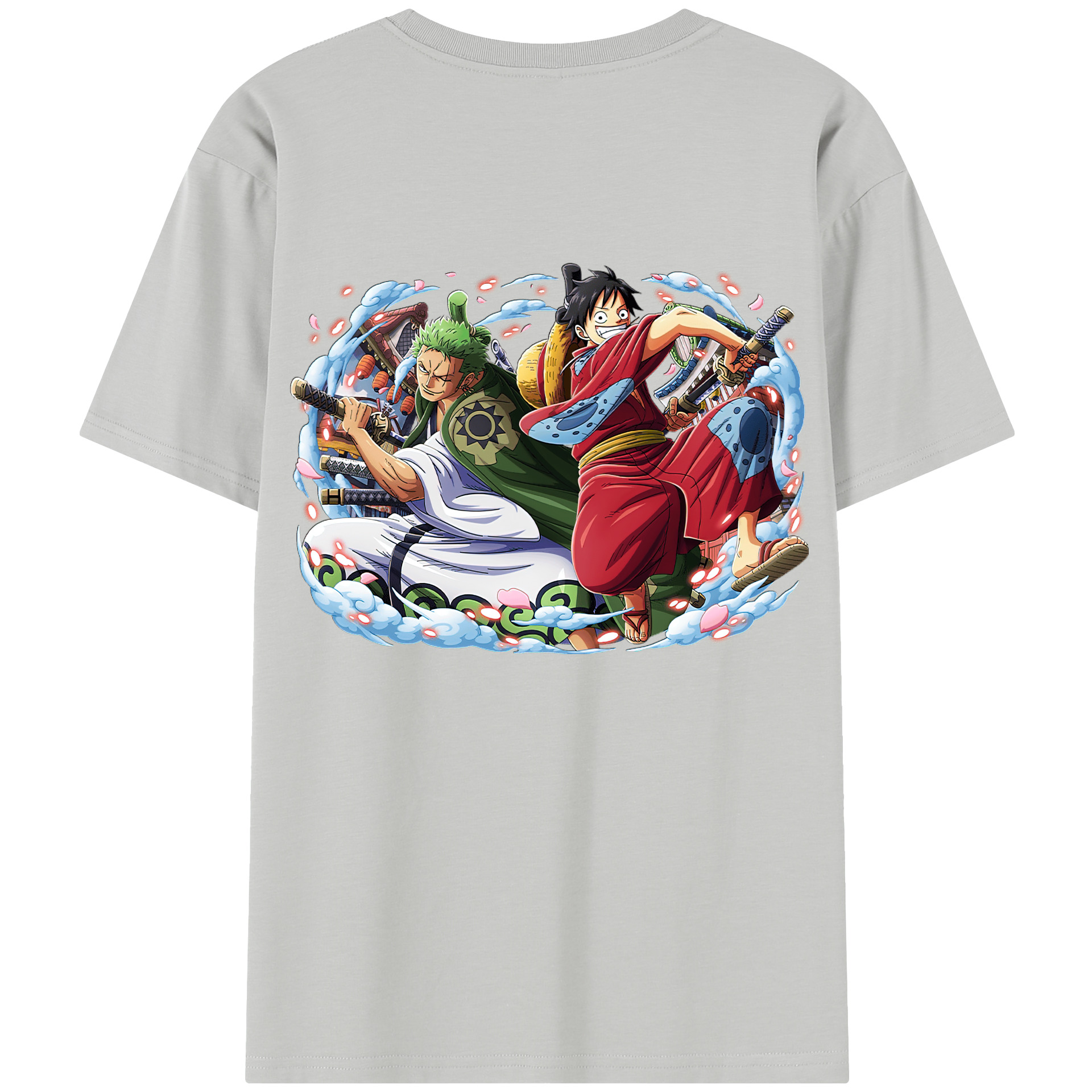 （画像用） ワンピース モンキー・D・ルフィ ONE PIECE Monkey D. Luffy 綿100％半袖Tシャツ（背面プリント）