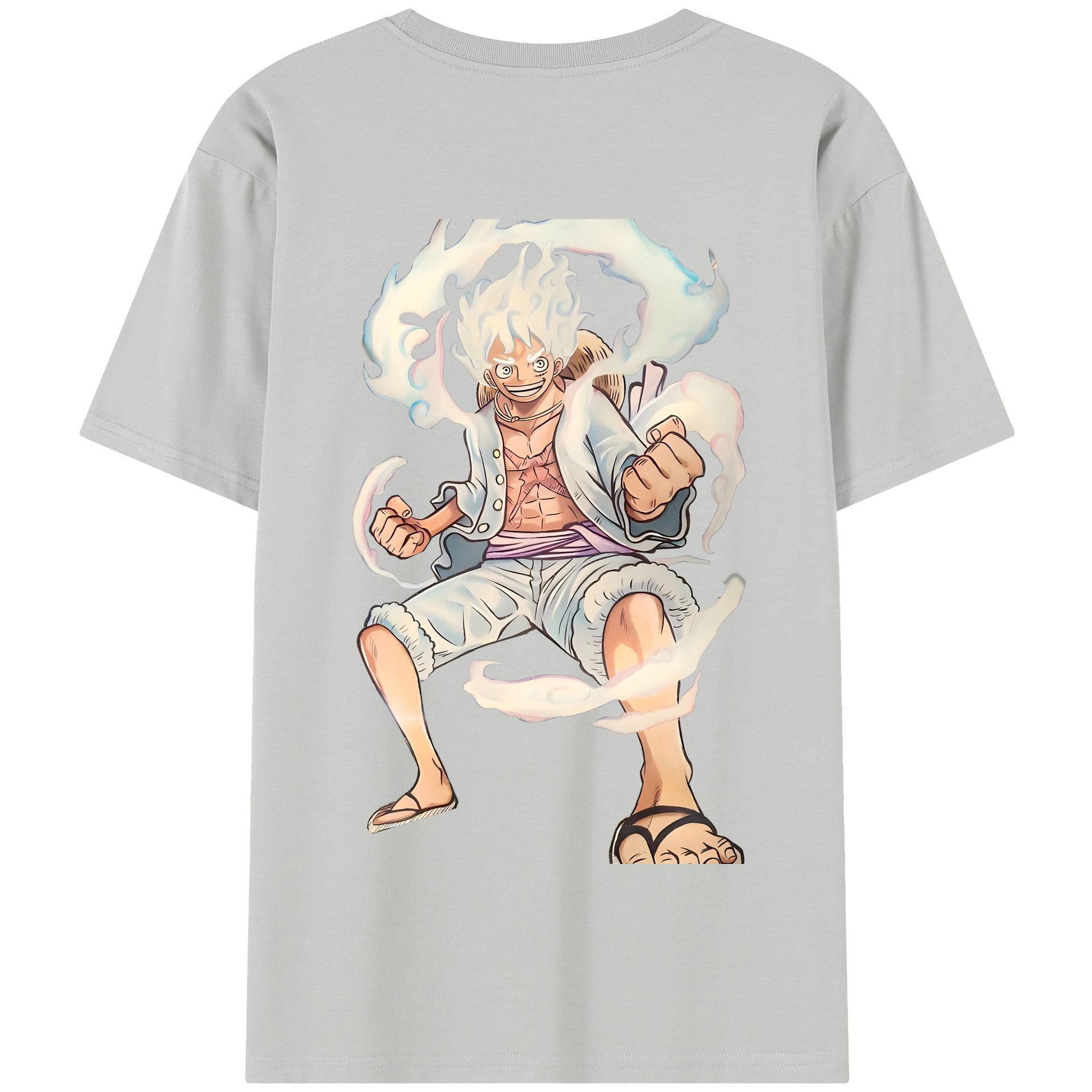 ワンピース モンキー・D・ルフィ ONE PIECE Monkey D. Luffy 綿100％半袖Tシャツ（背面プリント）