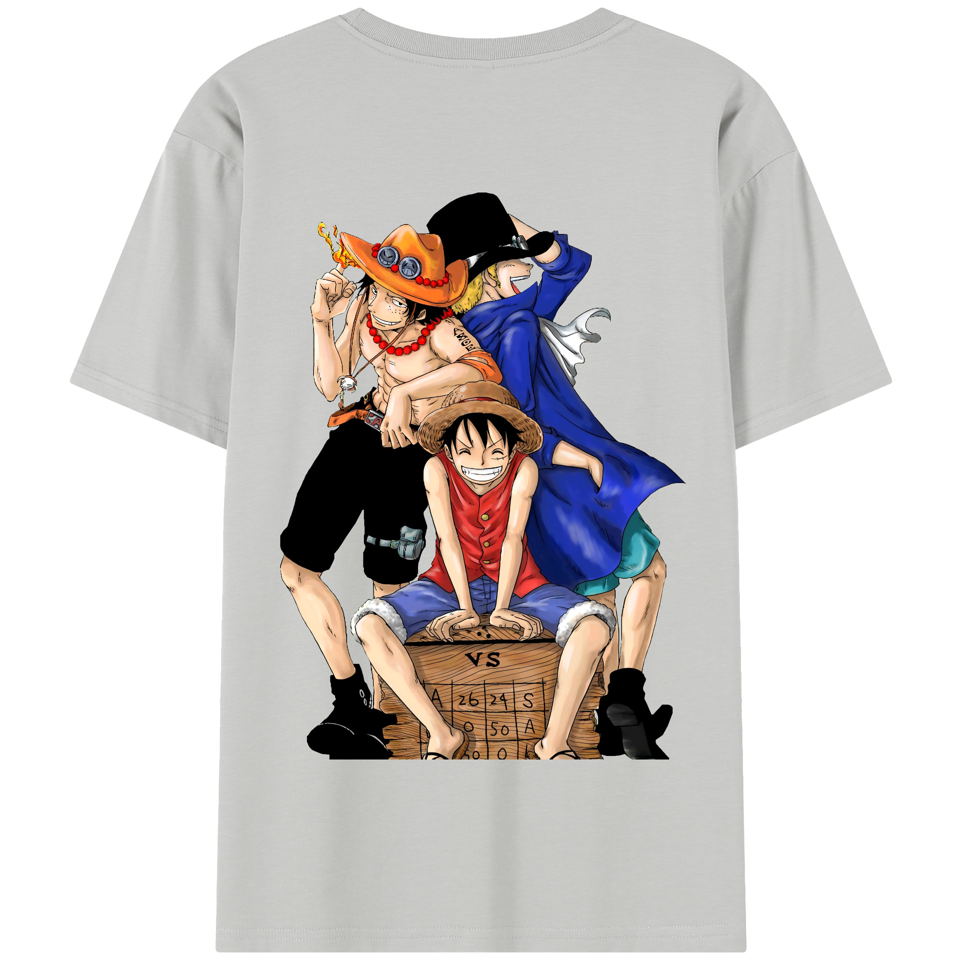 ワンピース モンキー・D・ルフィ ONE PIECE Monkey D. Luffy 綿100％半袖Tシャツ（背面プリント）