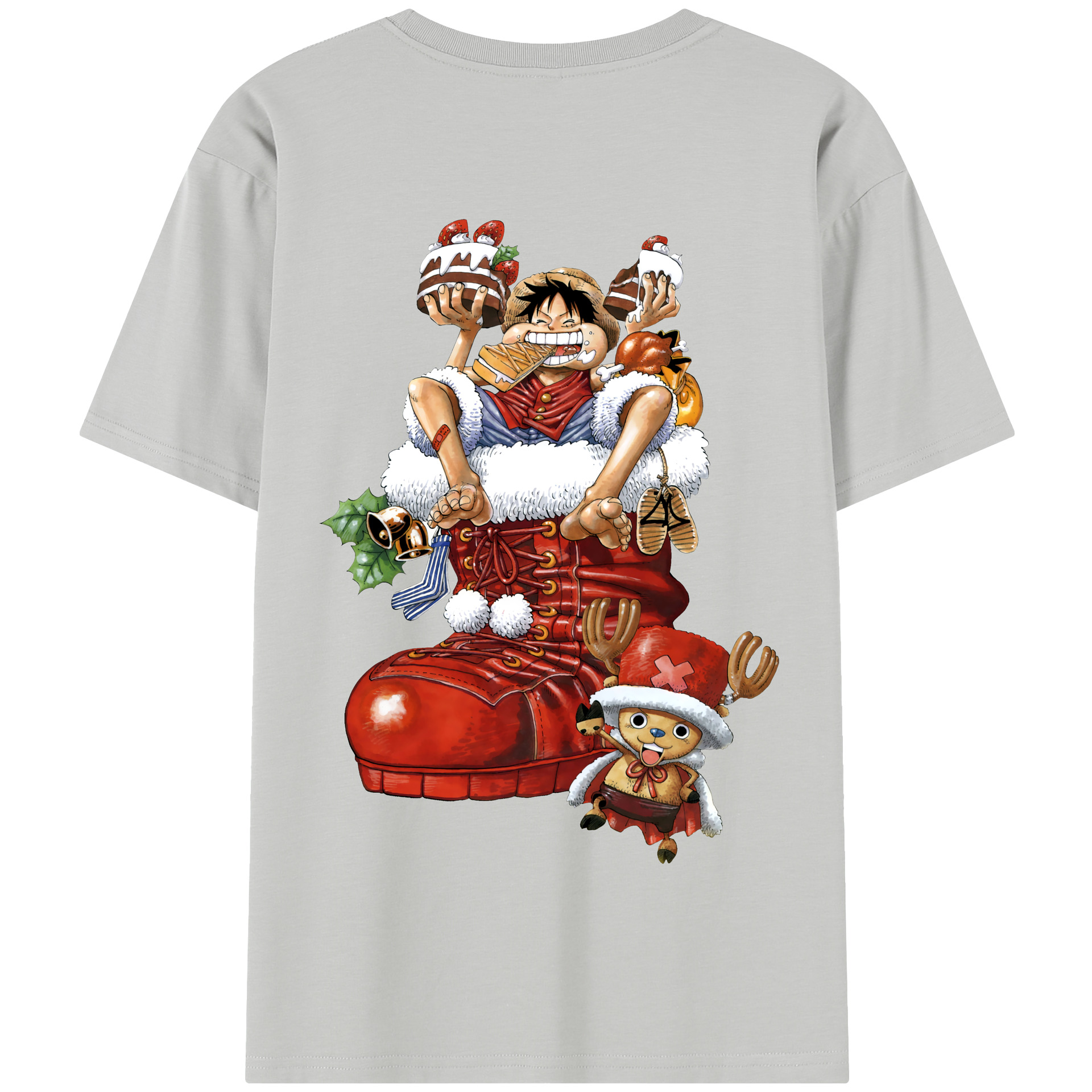 ワンピース モンキー・D・ルフィ ONE PIECE Monkey D. Luffy 綿100％半袖Tシャツ（背面プリント）