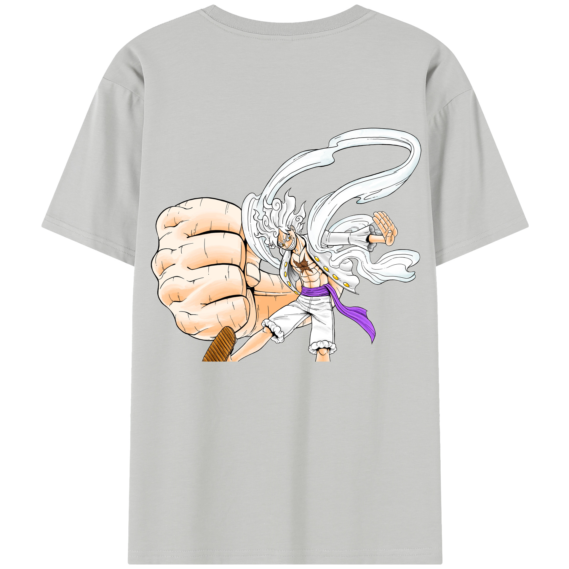 ワンピース モンキー・D・ルフィ ONE PIECE Monkey D. Luffy 綿100％半袖Tシャツ（背面プリント）